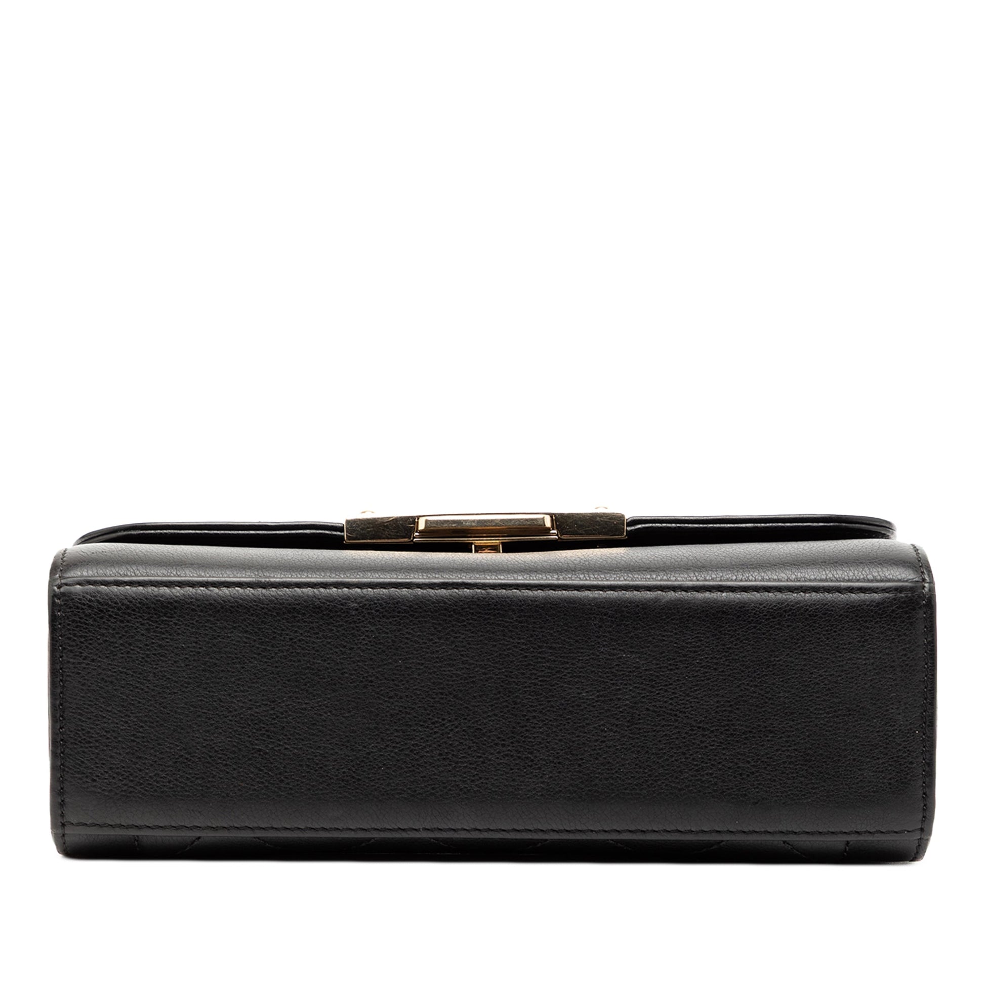 Chanel Small Quilted Grained Calfskin Label Click Flap