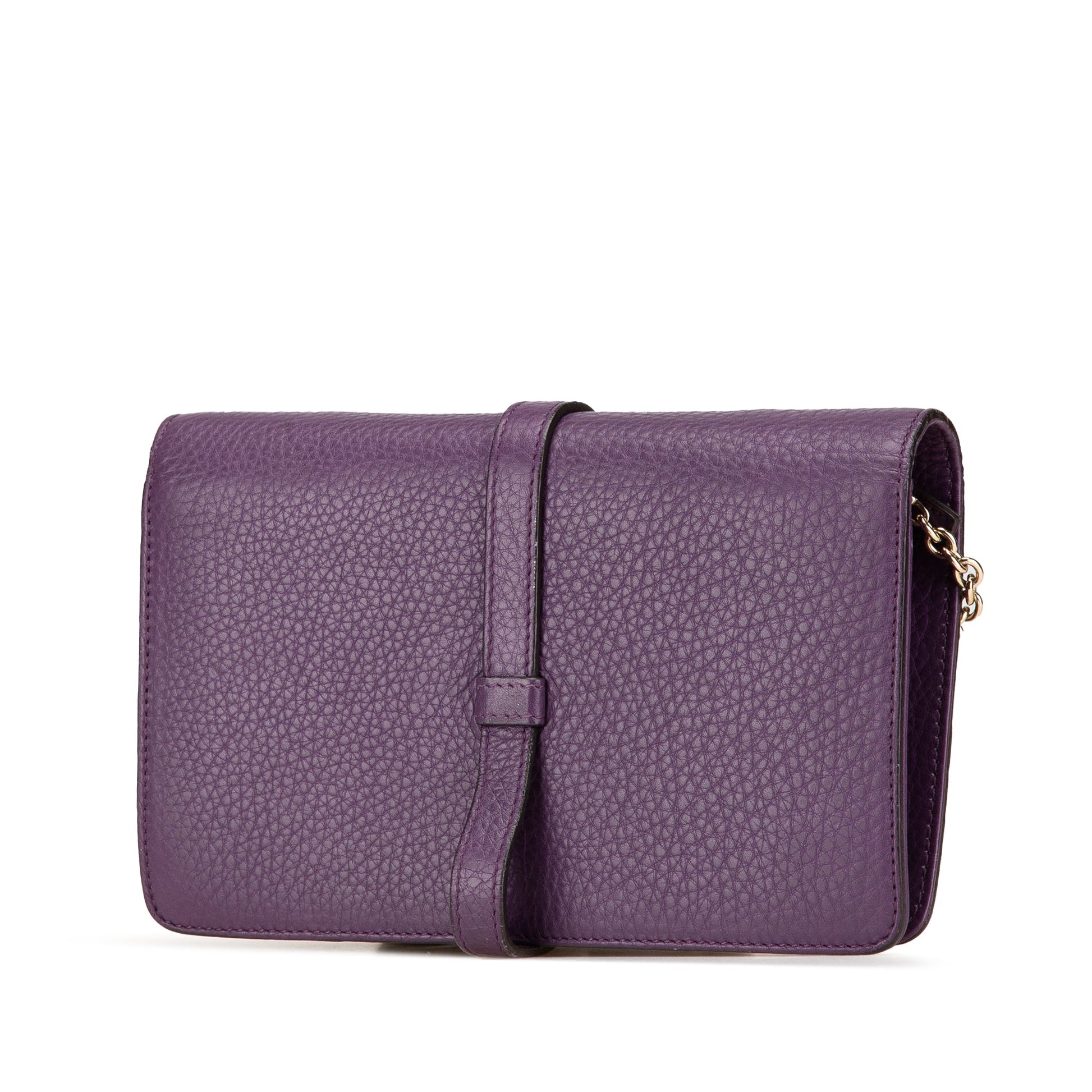 Gucci Pebbled Calfskin Piston Broadway Evening Bag