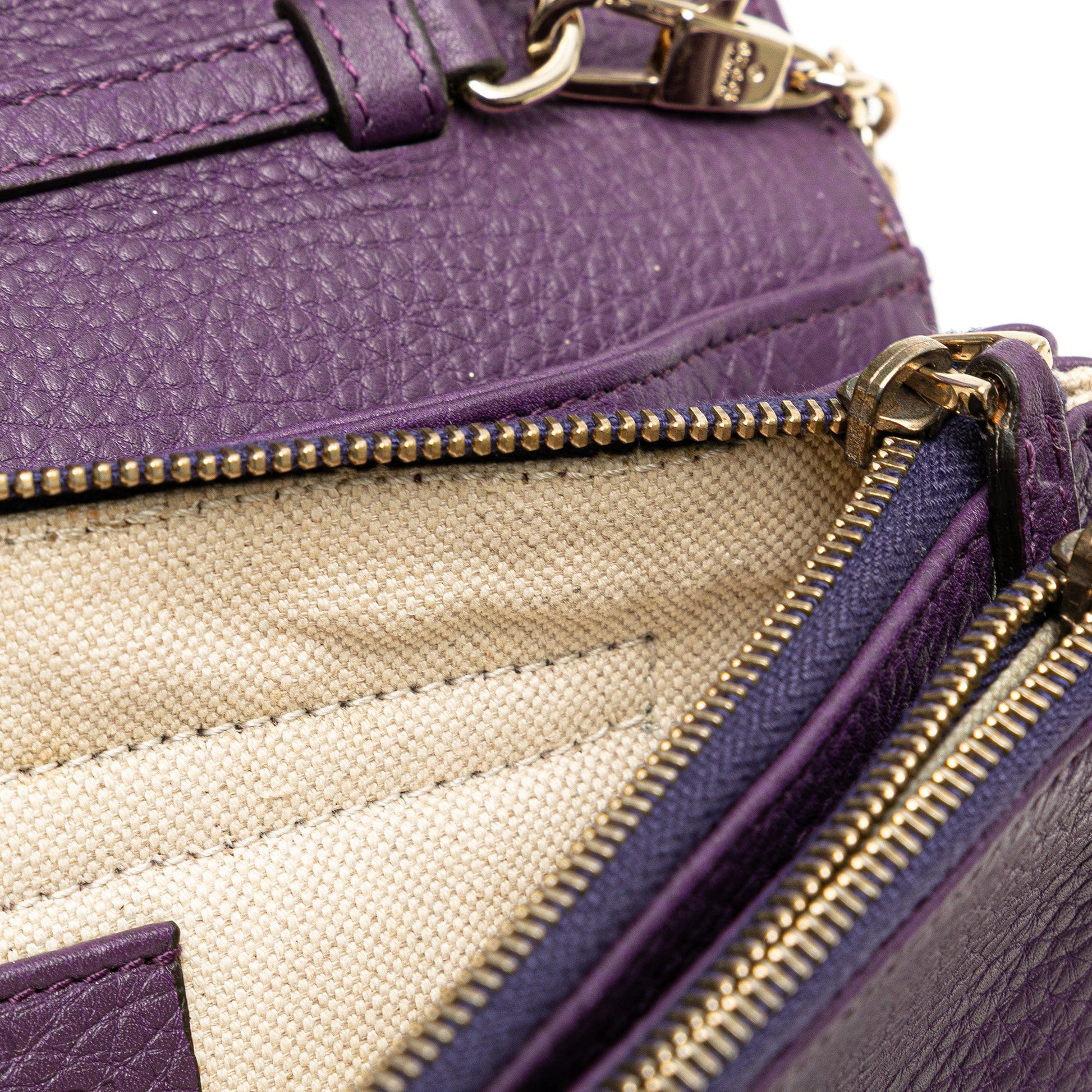 Gucci Pebbled Calfskin Piston Broadway Evening Bag