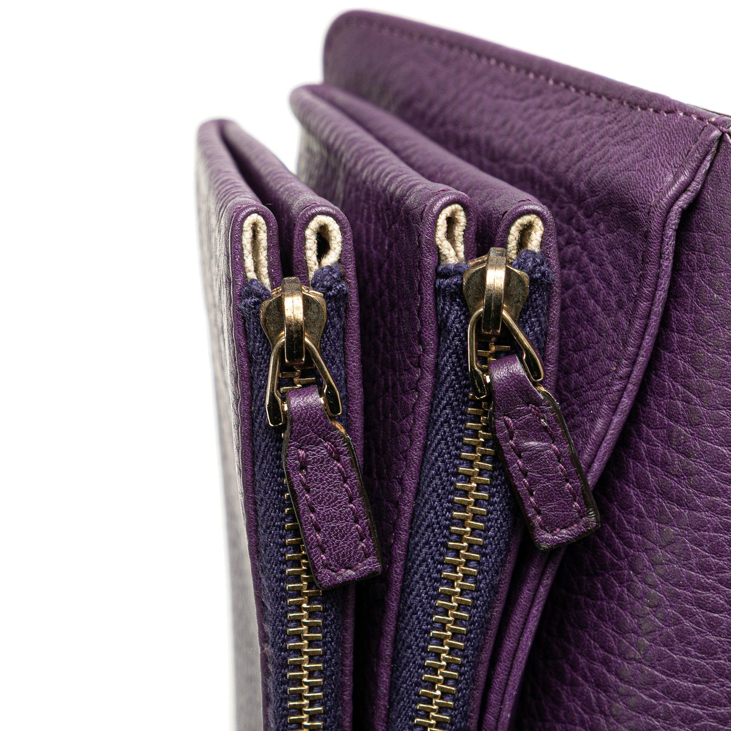 Gucci Pebbled Calfskin Piston Broadway Evening Bag