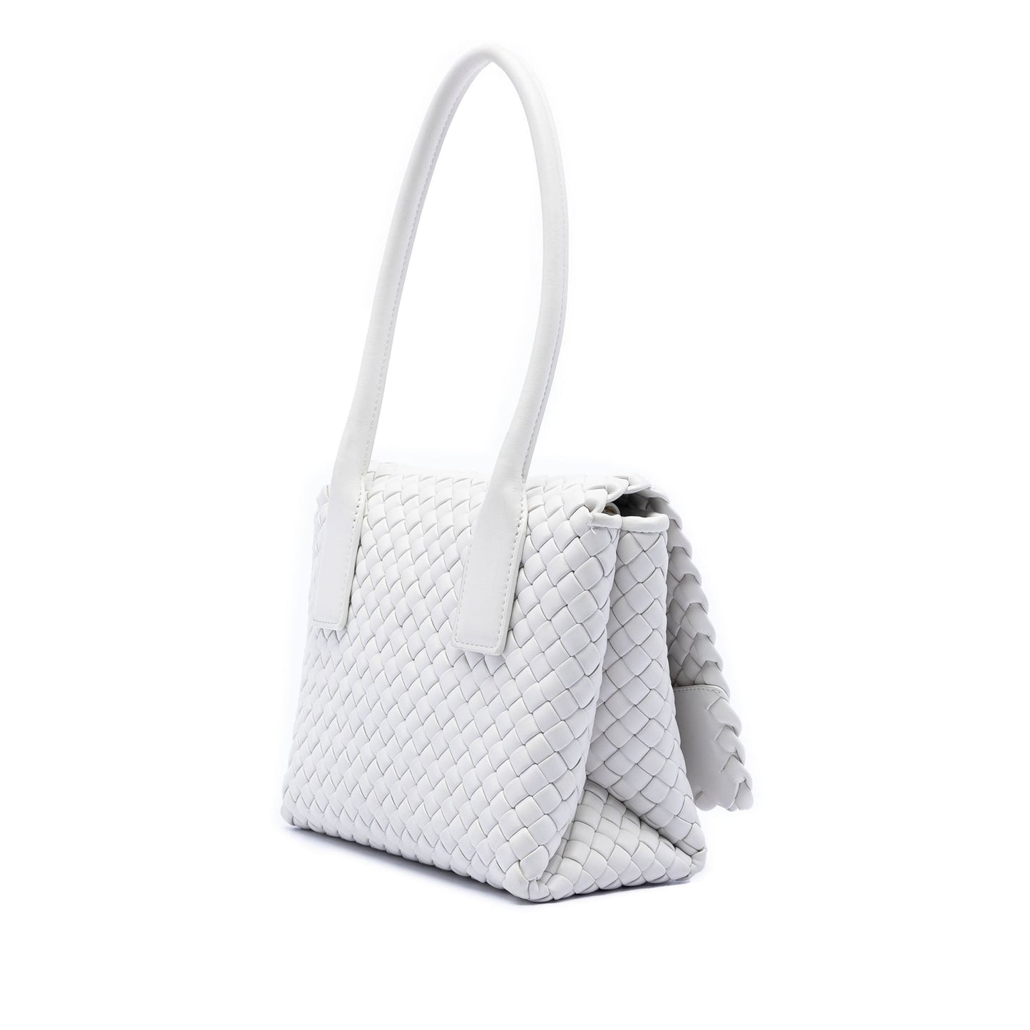 Bottega Veneta Nappa Intrecciato Patti Shoulder Bag