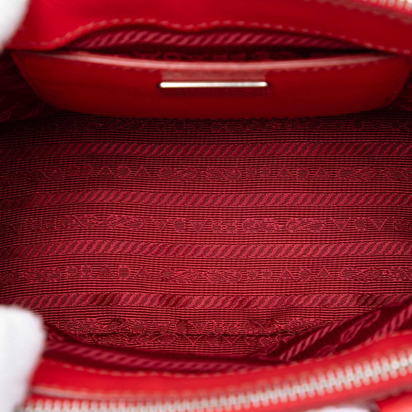 Prada Mini Saffiano Galleria Double Zip Satchel