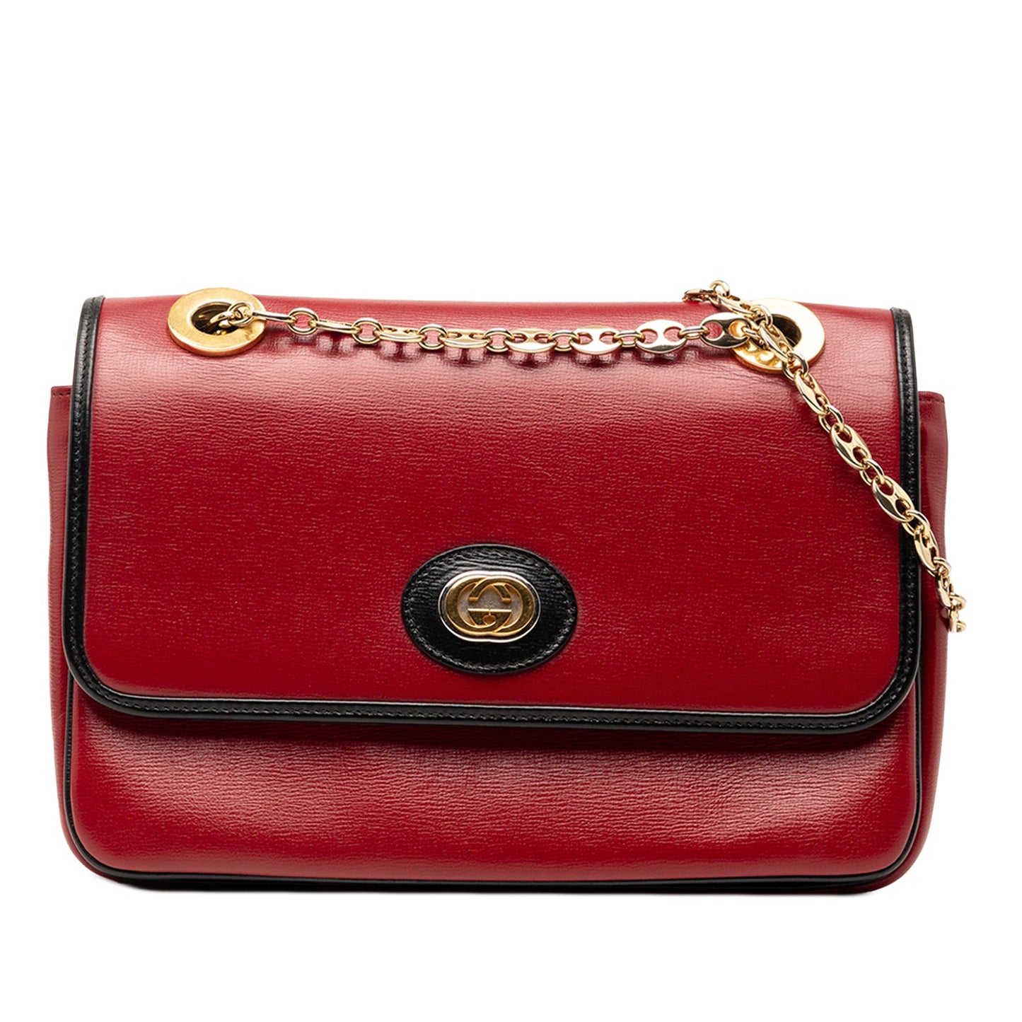 Gucci Small Leather Marina Chain Shoulder Bag