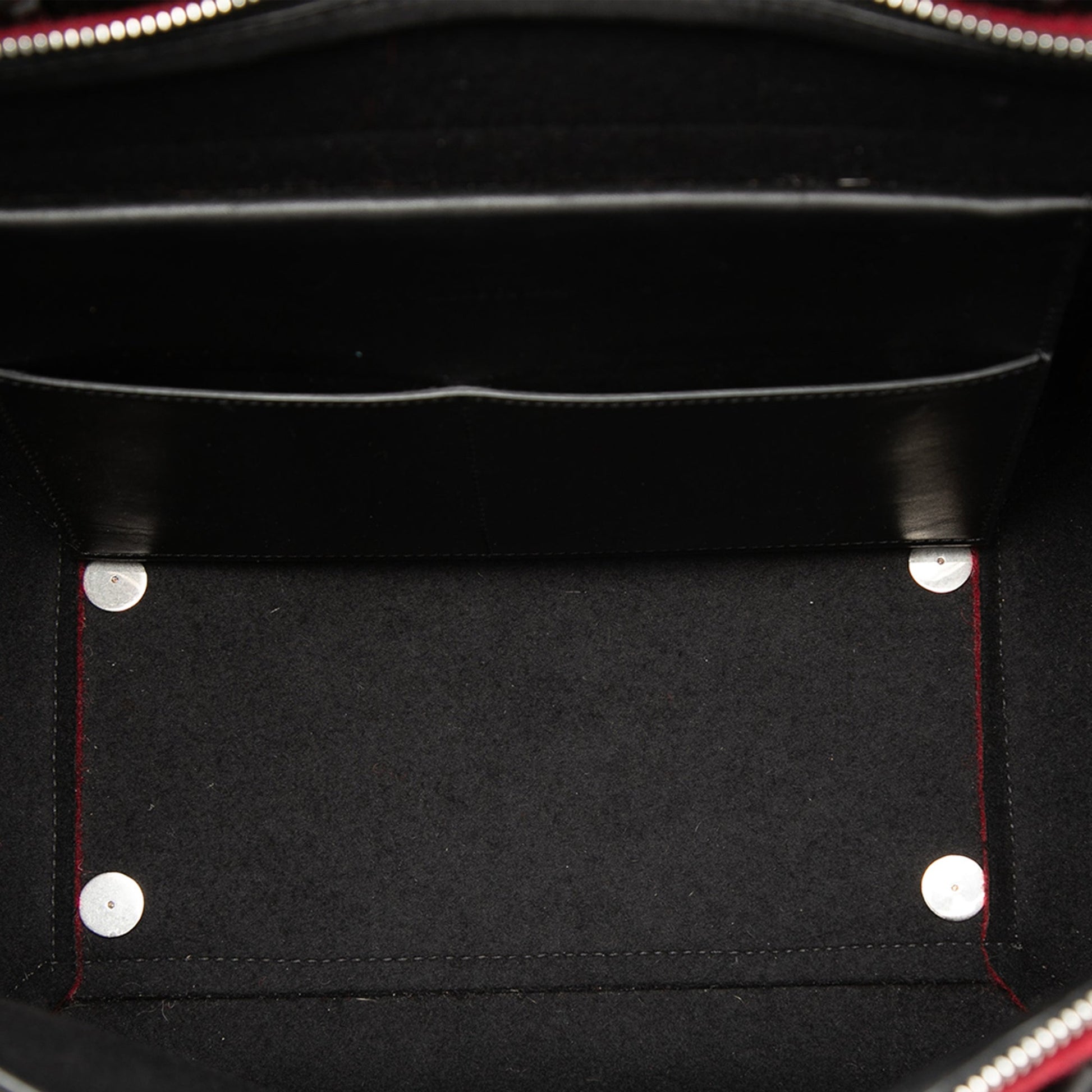 Celine Mini Felt and Calfskin Belt Satchel