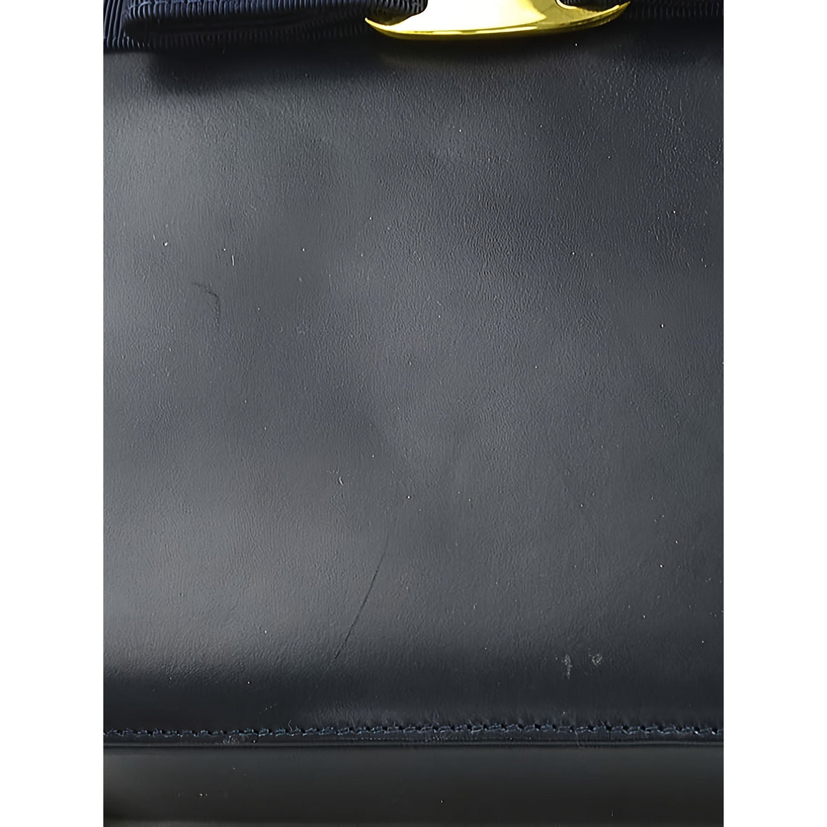 Ferragamo Leather Vara Bow Satchel — Black
