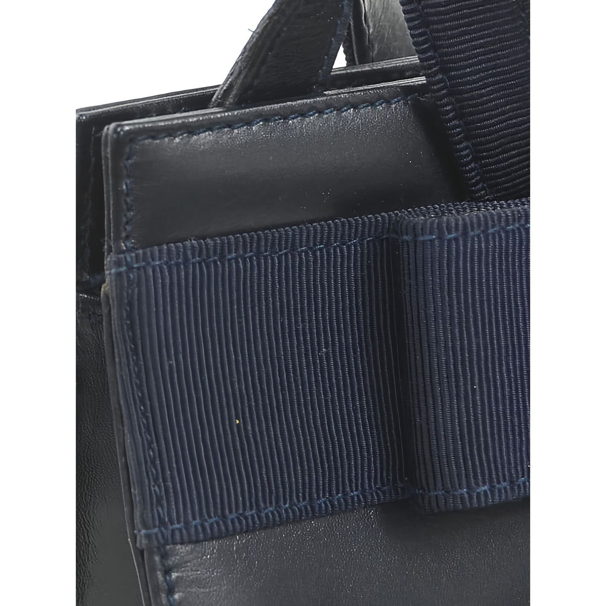 Ferragamo Leather Vara Bow Satchel — Black