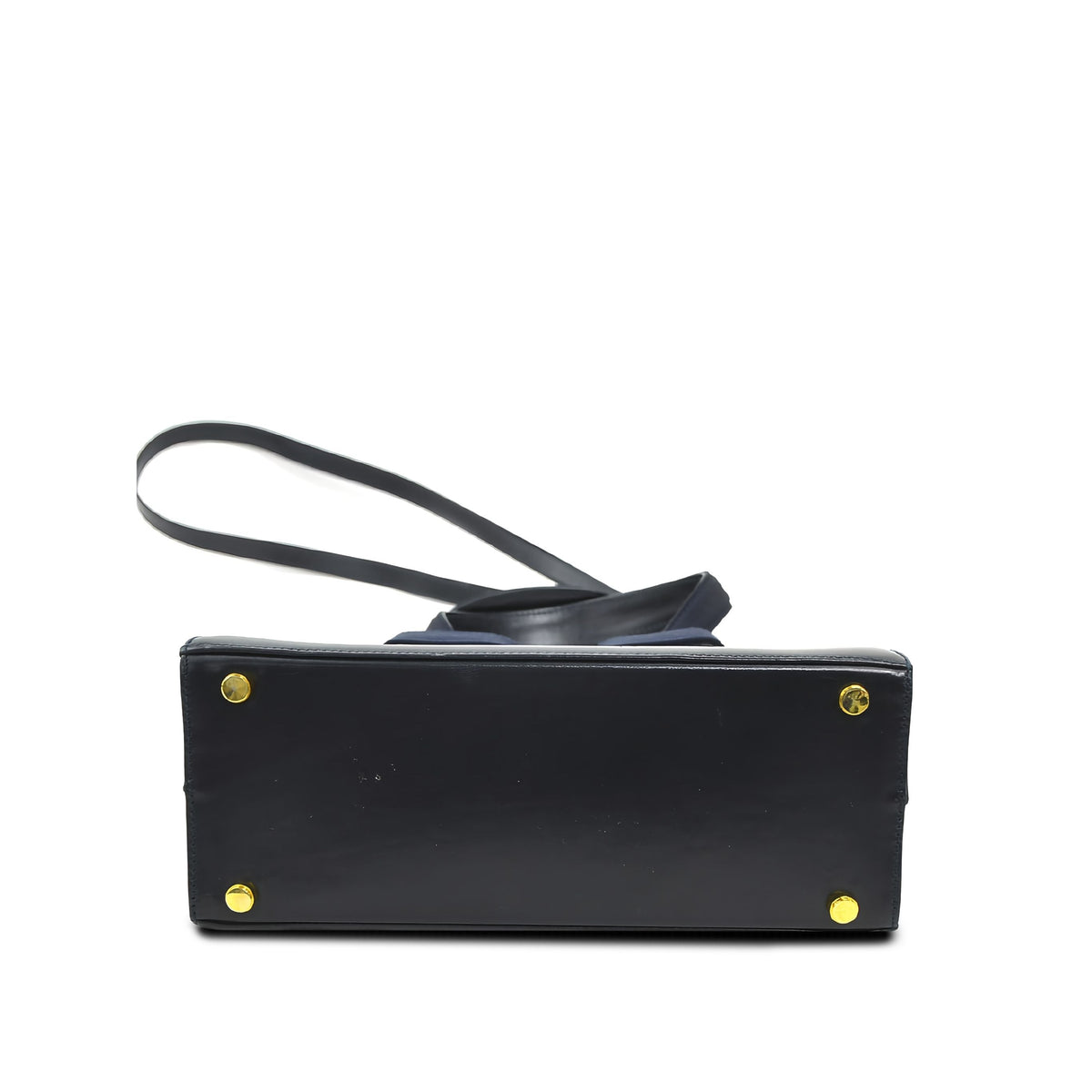 Ferragamo Leather Vara Bow Satchel — Black