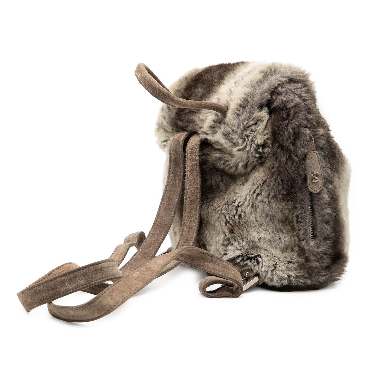 Fendi Mink Fur Tie Dye Print Backpack