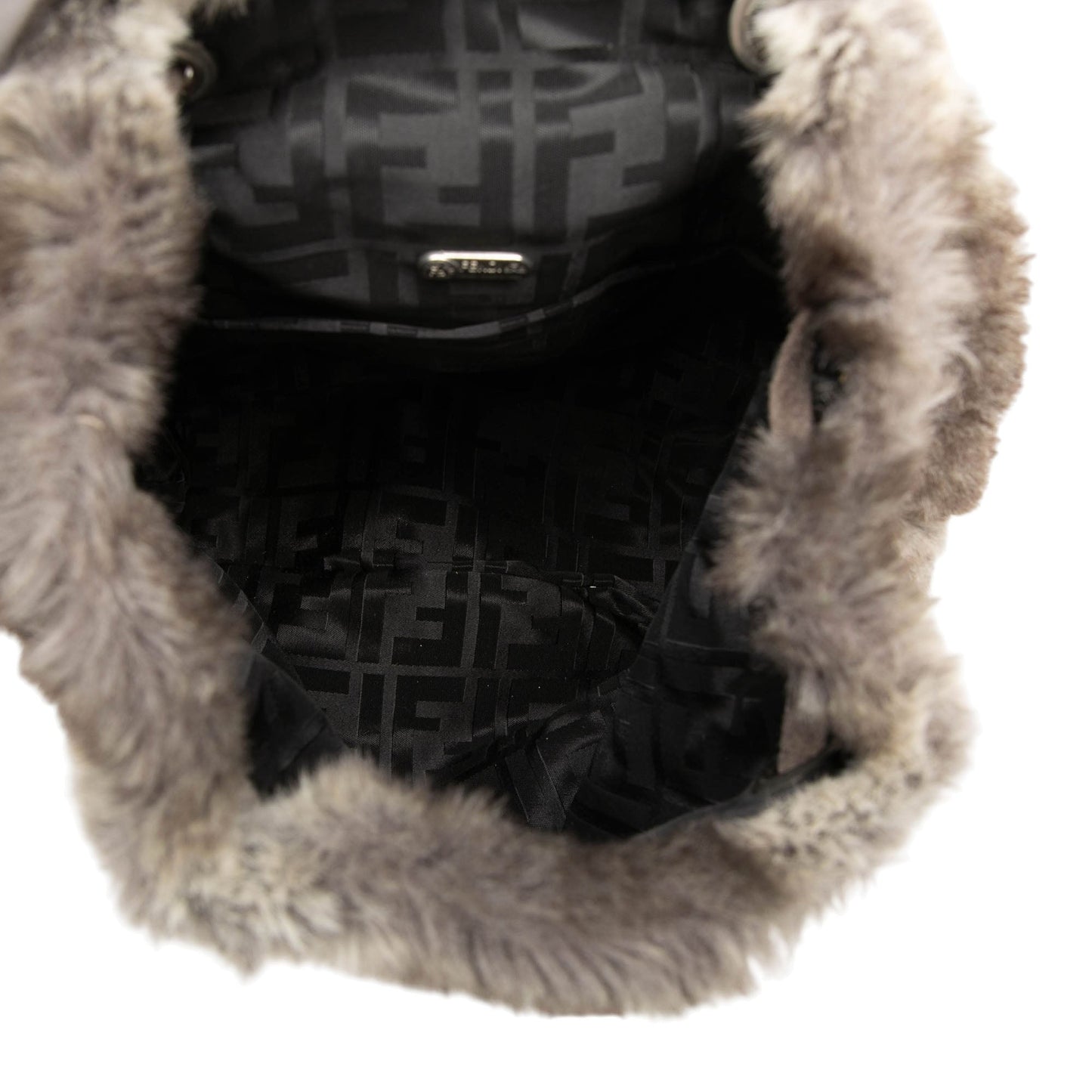 Fendi Mink Fur Tie Dye Print Backpack