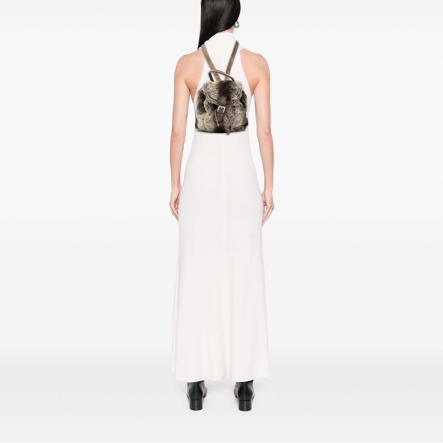 Fendi Mink Fur Tie Dye Print Backpack