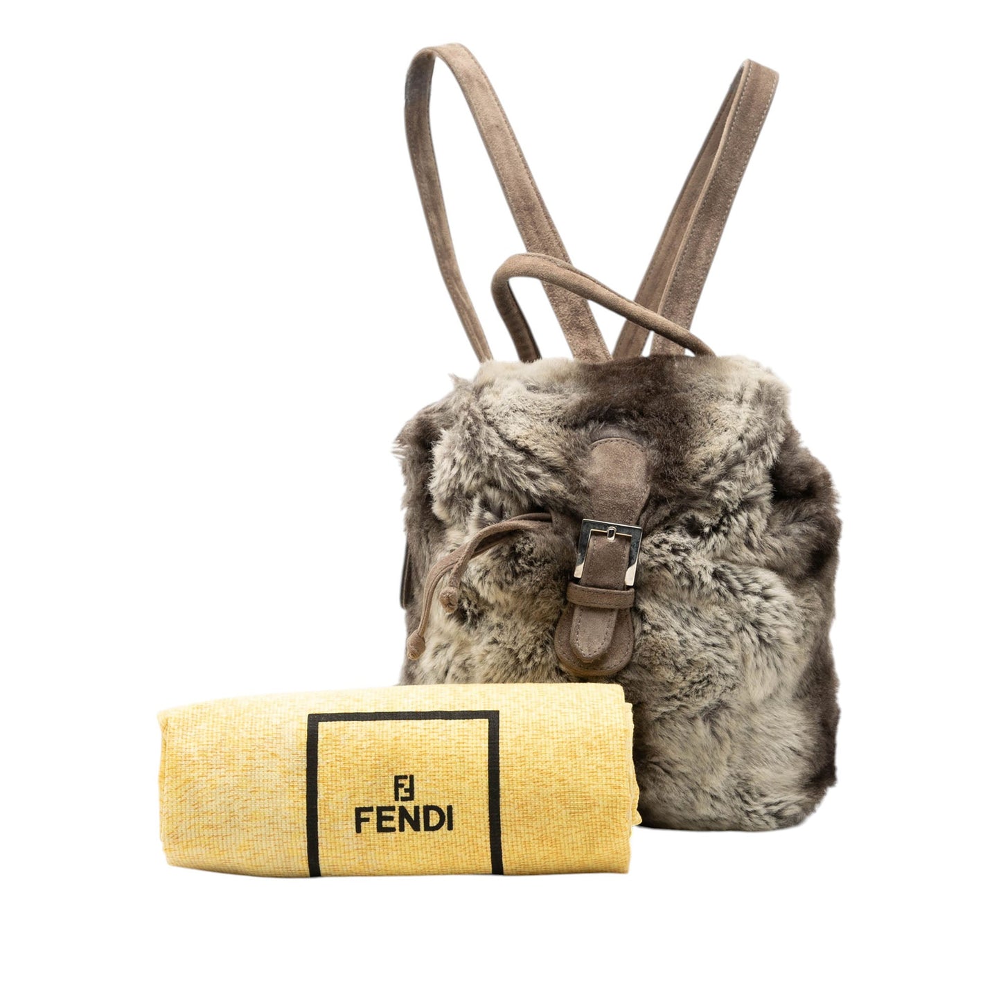 Fendi Mink Fur Tie Dye Print Backpack