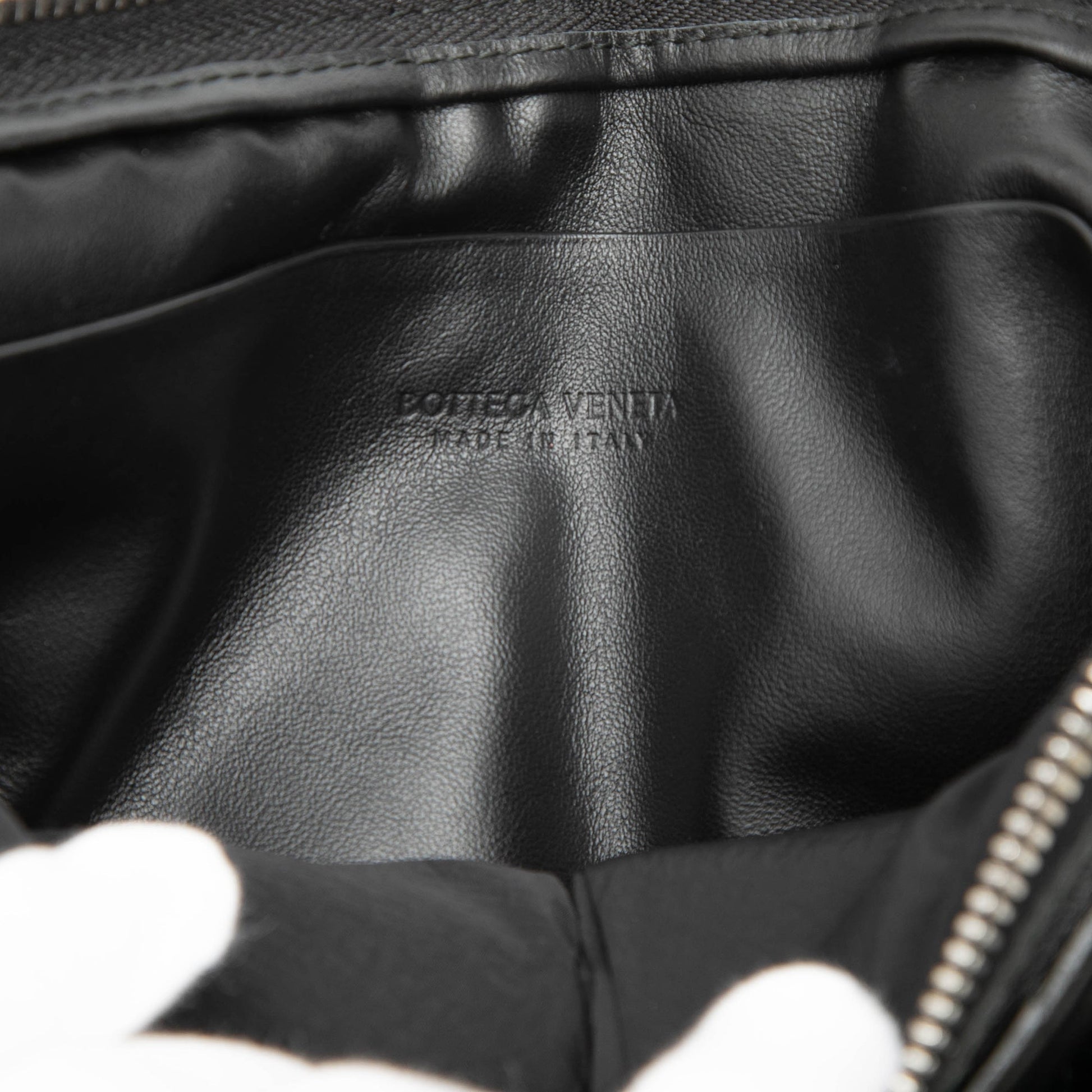 Bottega Veneta Leather Intrecciato Padded Square Pouch
