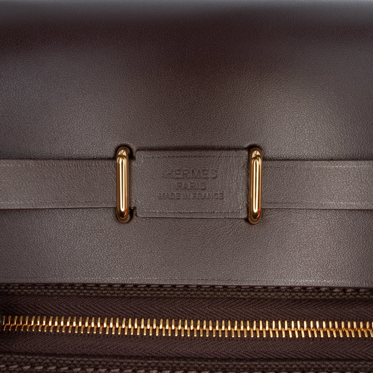 Hermès Military Toile and Vache Hunter Herbag Zip 20