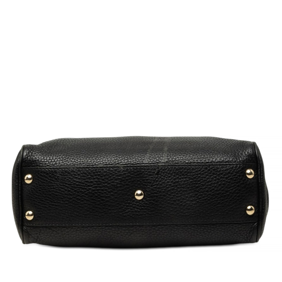 Gucci Small Calfskin Bamboo Shopper Satchel — Black