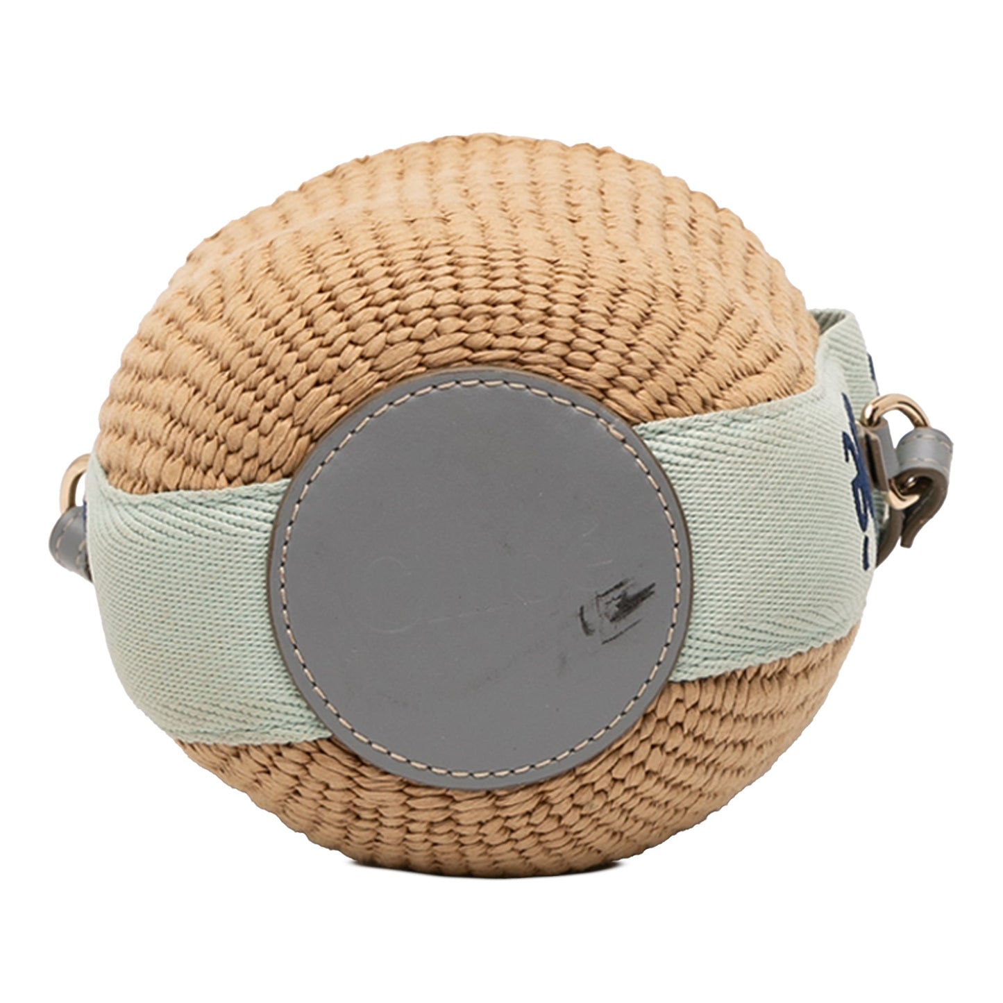 Raffia Drawstring Woody Basket Bag