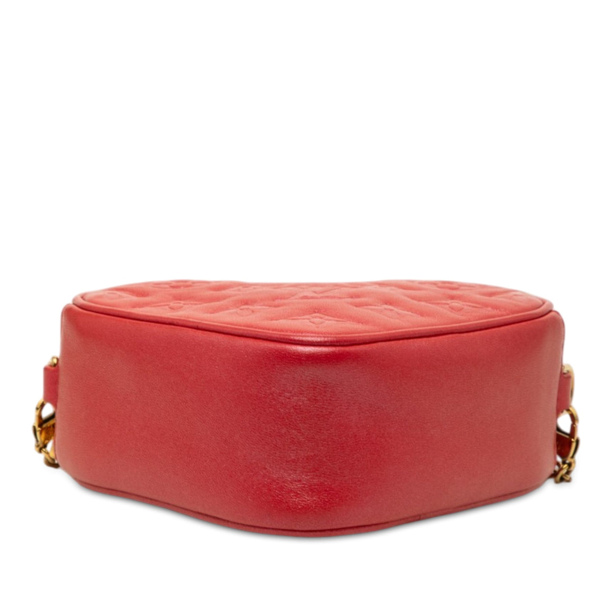 Louis Vuitton Monogram Embossed Lambskin Fall In Love Sac Coeur Heart on Chain