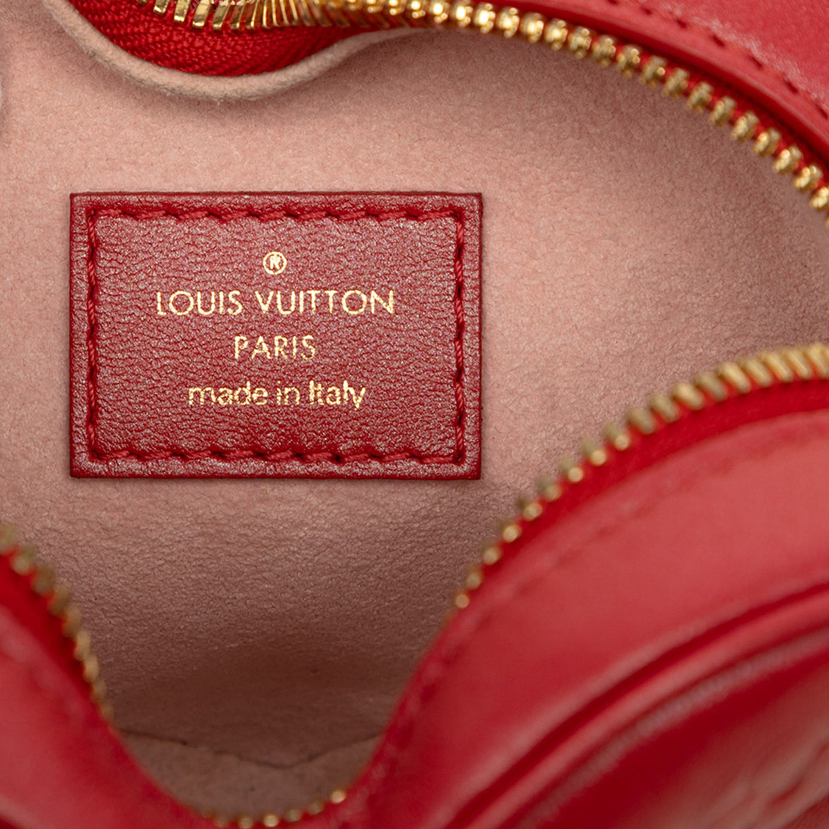 Louis Vuitton Monogram Embossed Lambskin Fall In Love Sac Coeur Heart on Chain