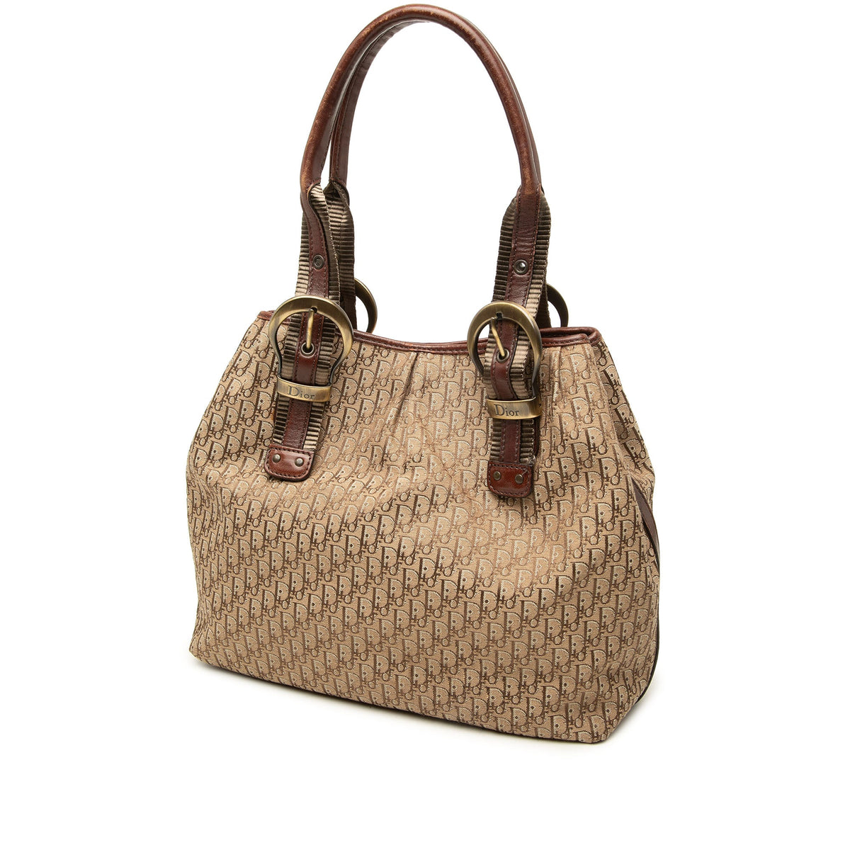 Dior Diorissimo Trotter Canvas Tote — Beige