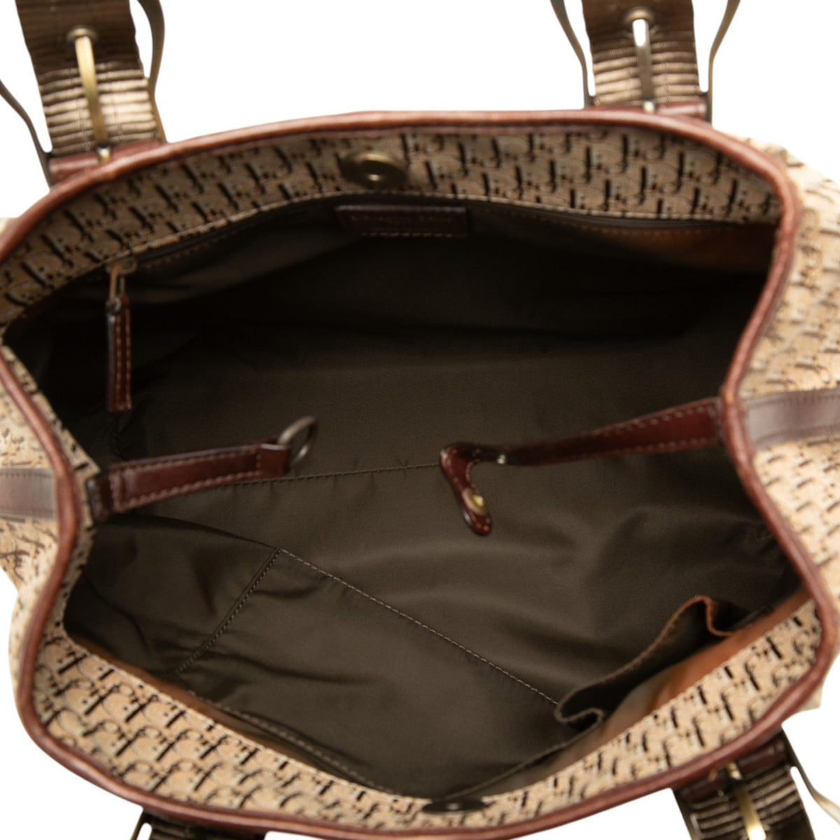 Dior Diorissimo Trotter Canvas Tote — Beige