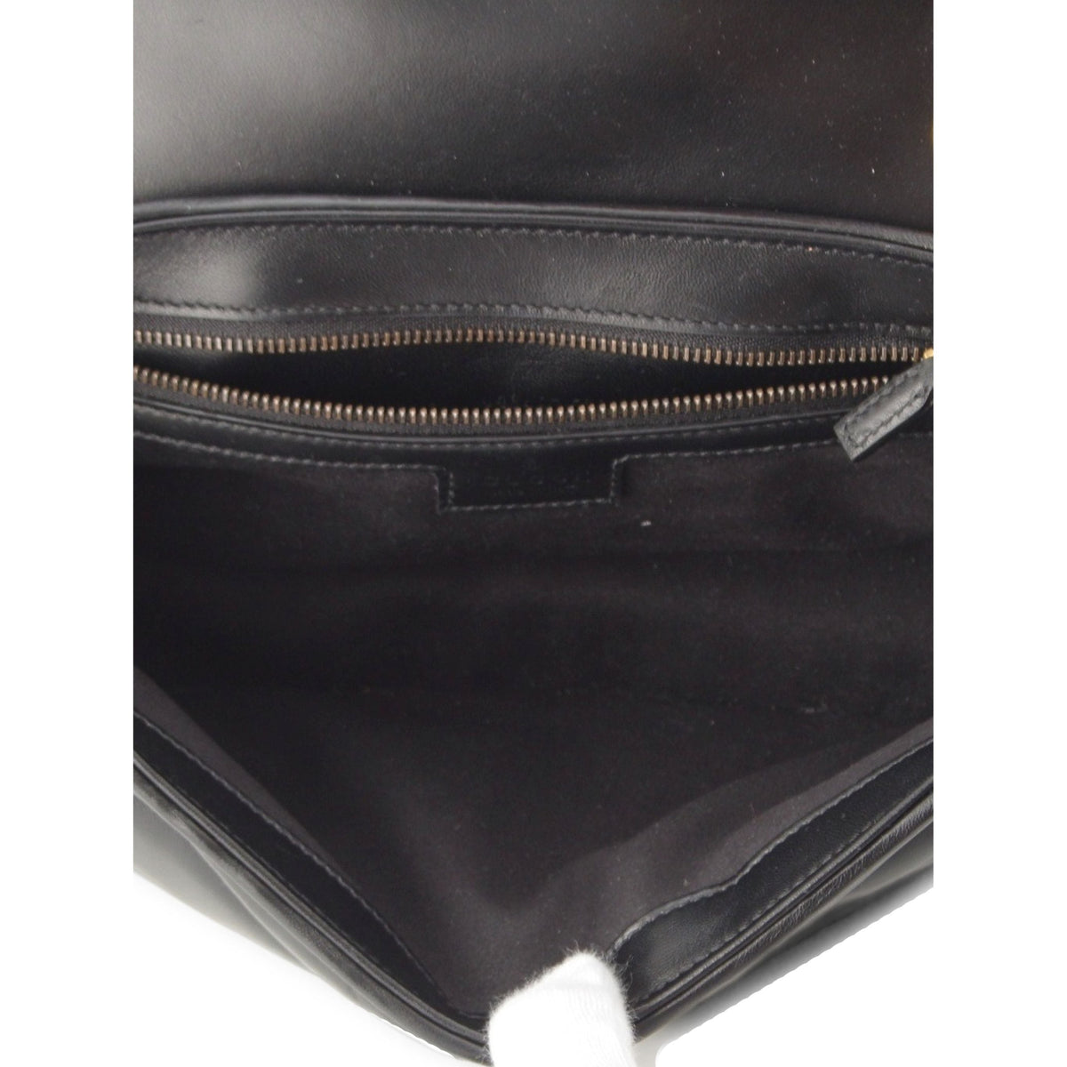 Gucci Medium GG Marmont GG Studded Matelasse Leather Shoulder Bag — Black