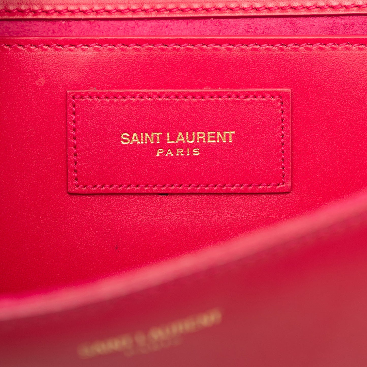 Saint Laurent Smooth Calfskin Lutetia Flap Clutch