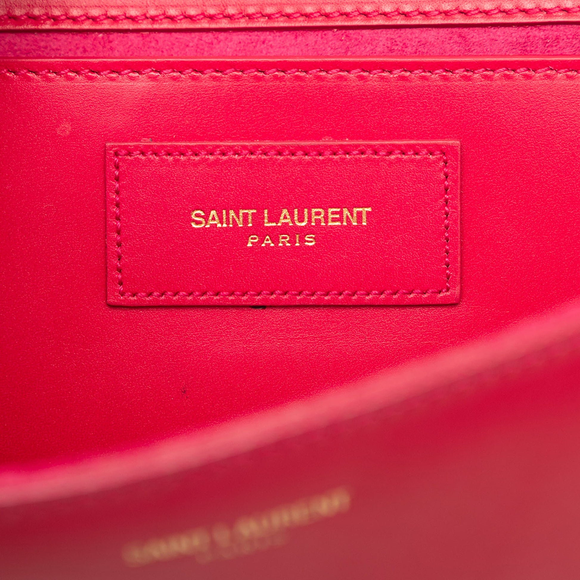 Saint Laurent Smooth Calfskin Lutetia Flap Clutch