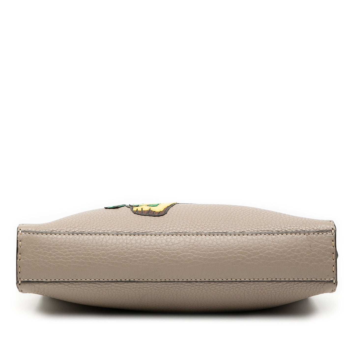 Fendi Sue Tilley Mini Calfskin Romano Selleria Banana Peekaboo Iconic Fit Satchel
