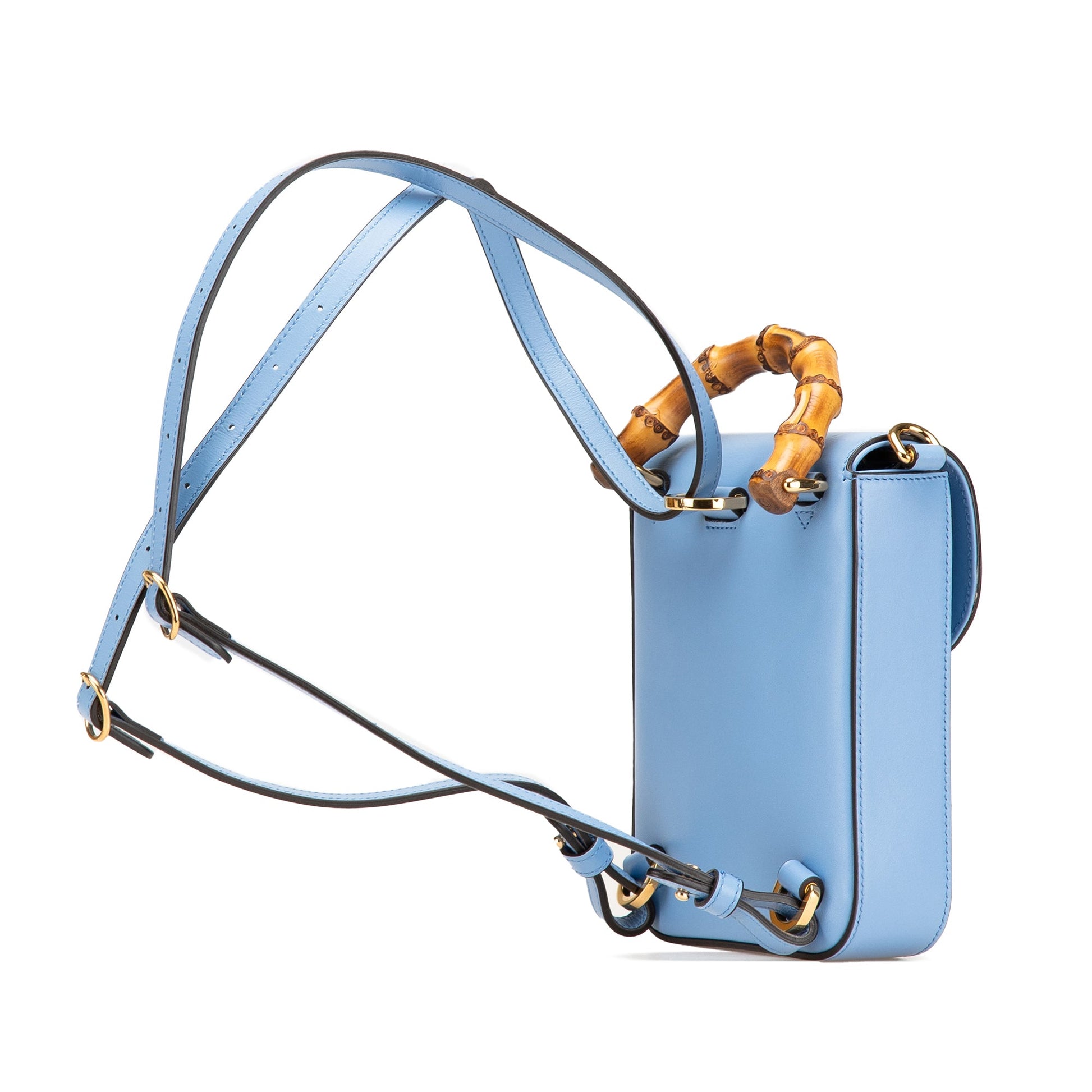 Gucci Mini Calfskin Bamboo Top Handle Bag