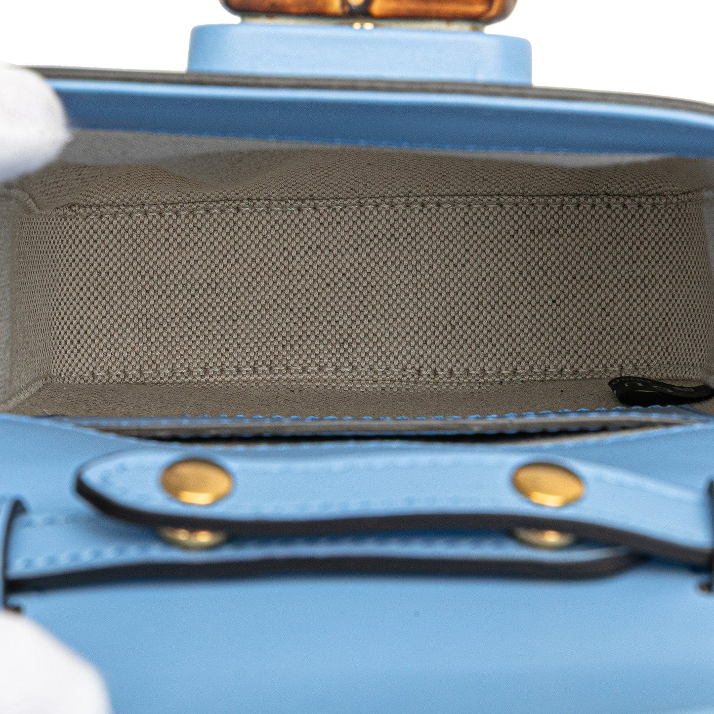 Gucci Mini Calfskin Bamboo Top Handle Bag