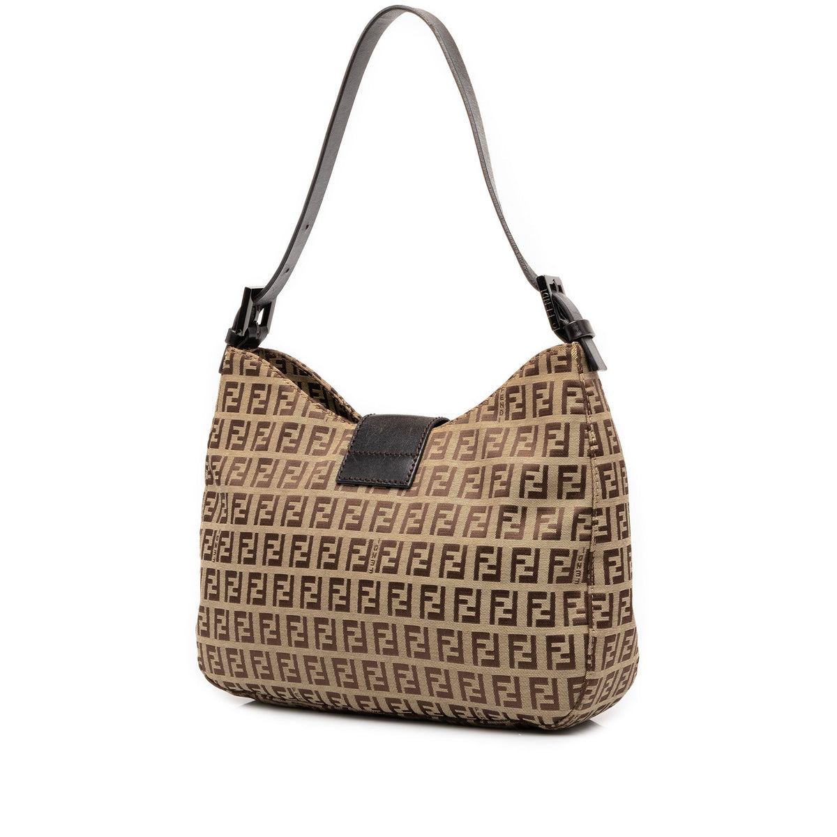 Fendi Zucchino Canvas Shoulder Bag