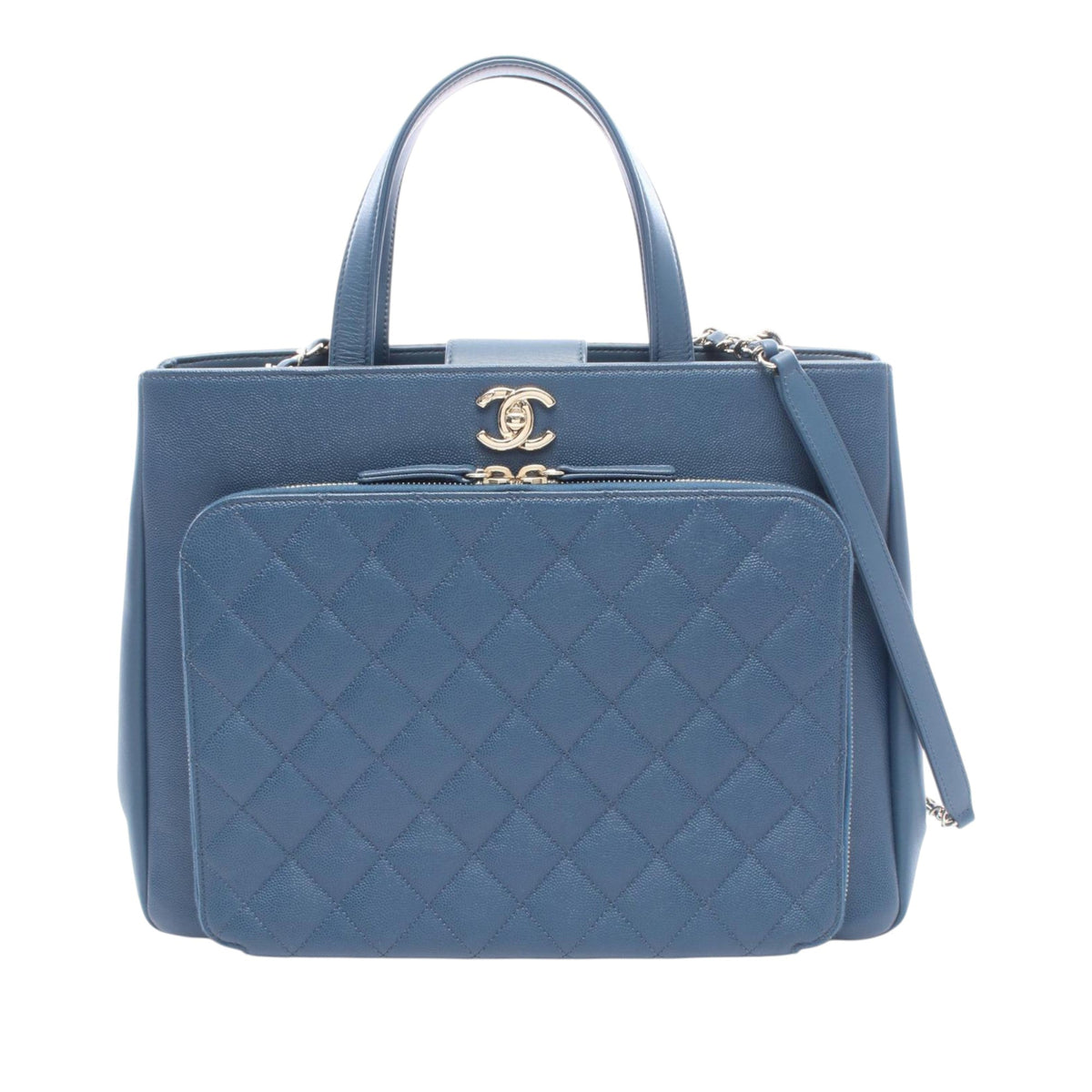 Chanel Small Quilted Caviar Business Affinity Satchel
