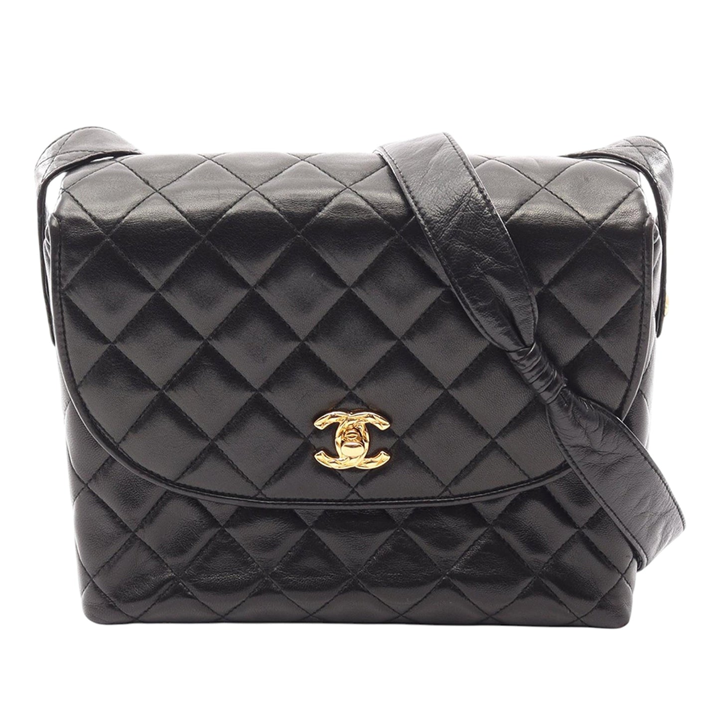Chanel CC Quilted Lambskin Shoulder Bag