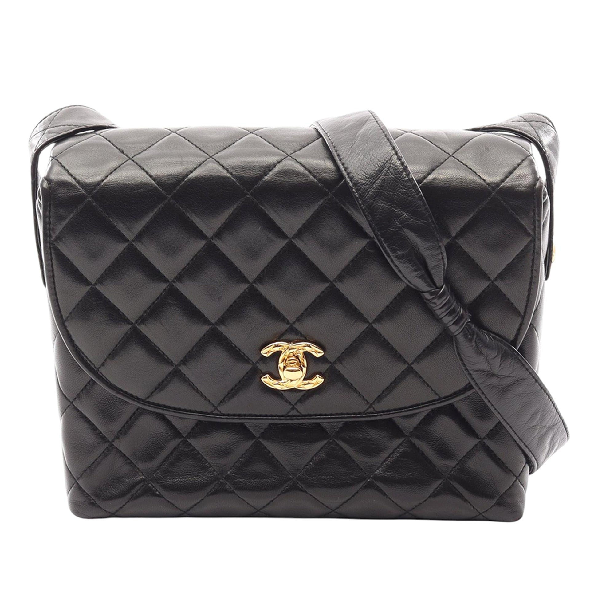 Chanel CC Quilted Lambskin Shoulder Bag