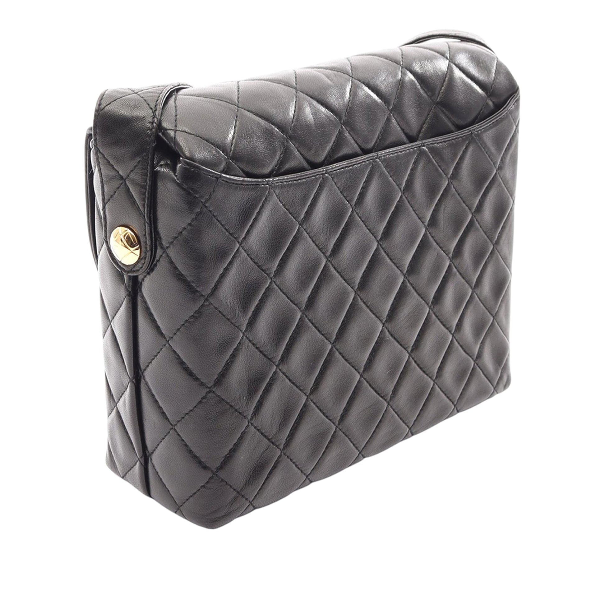 Chanel CC Quilted Lambskin Shoulder Bag