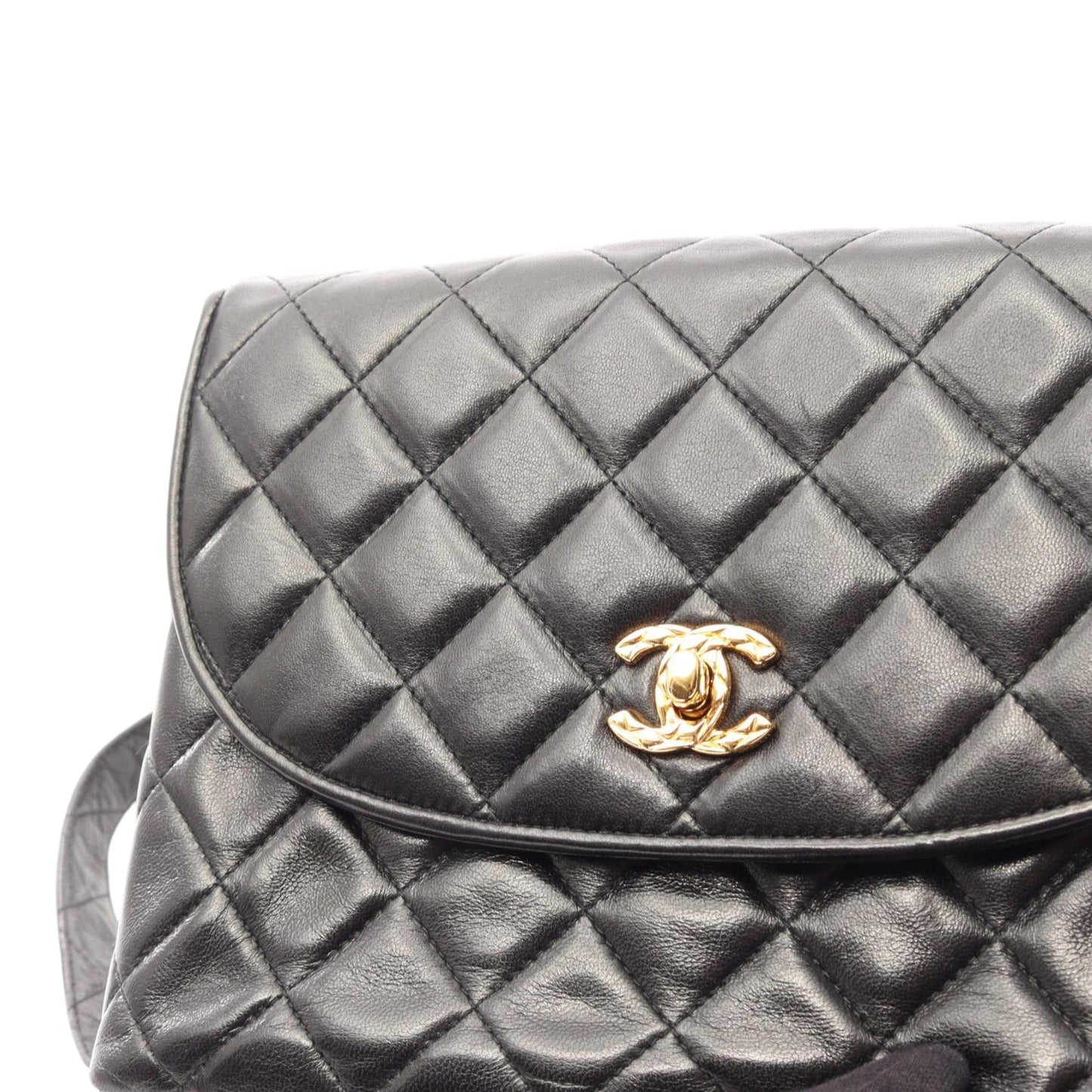 Chanel CC Quilted Lambskin Shoulder Bag