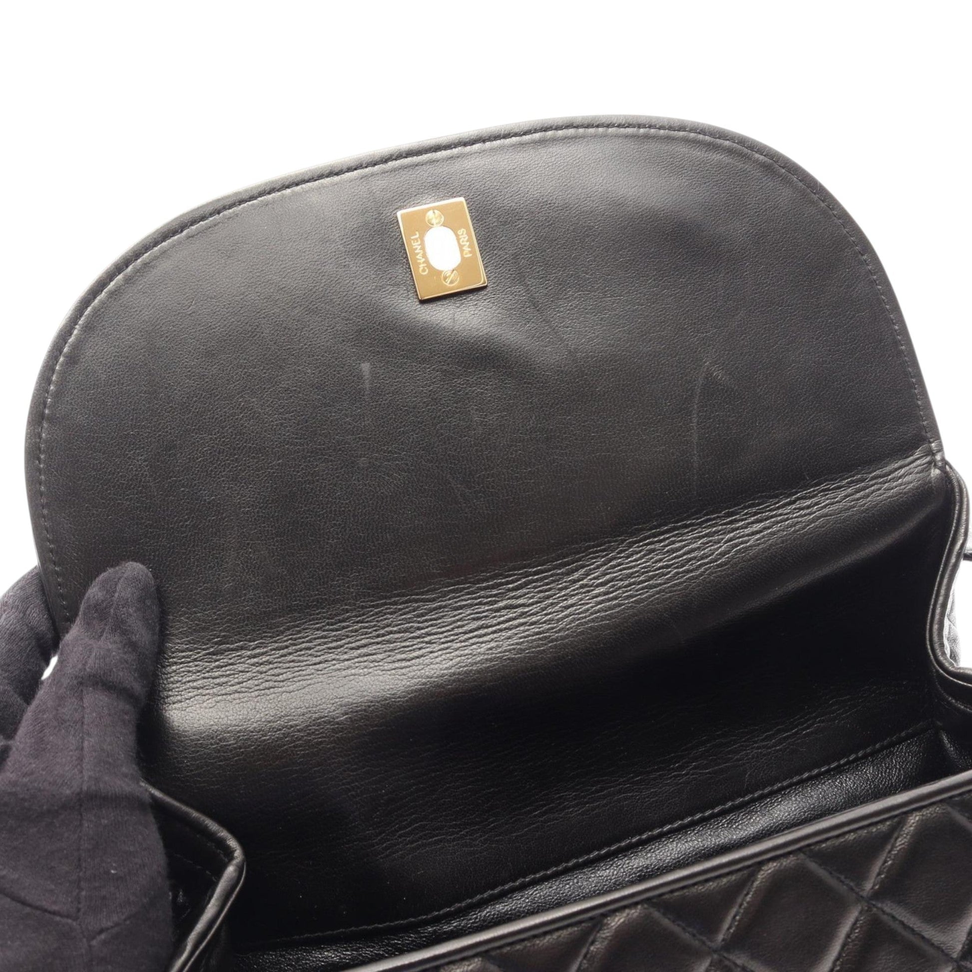 Chanel CC Quilted Lambskin Shoulder Bag