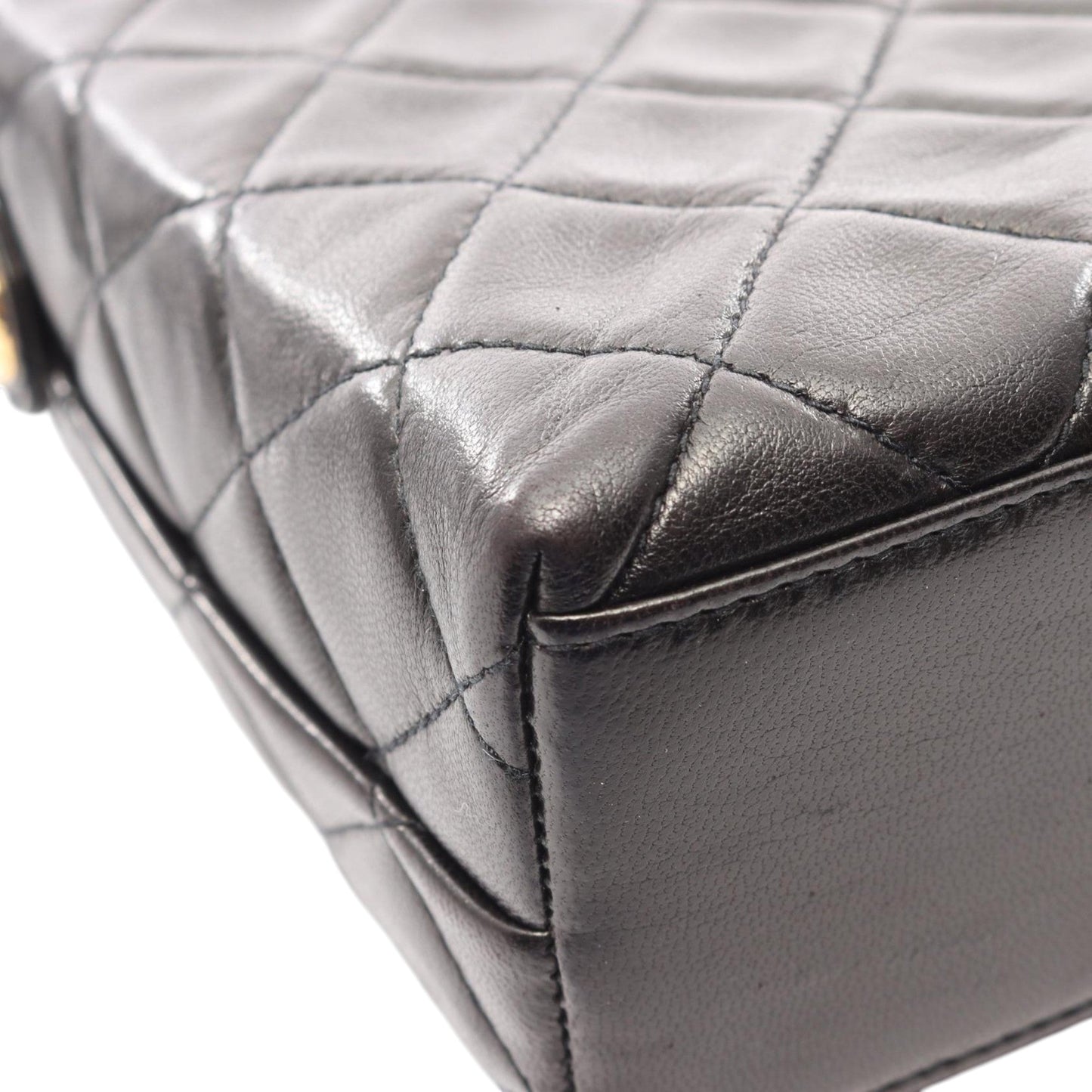 Chanel CC Quilted Lambskin Shoulder Bag