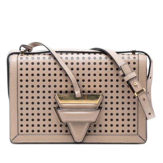 Medium Perforated Leather Barcelona Crossbody
