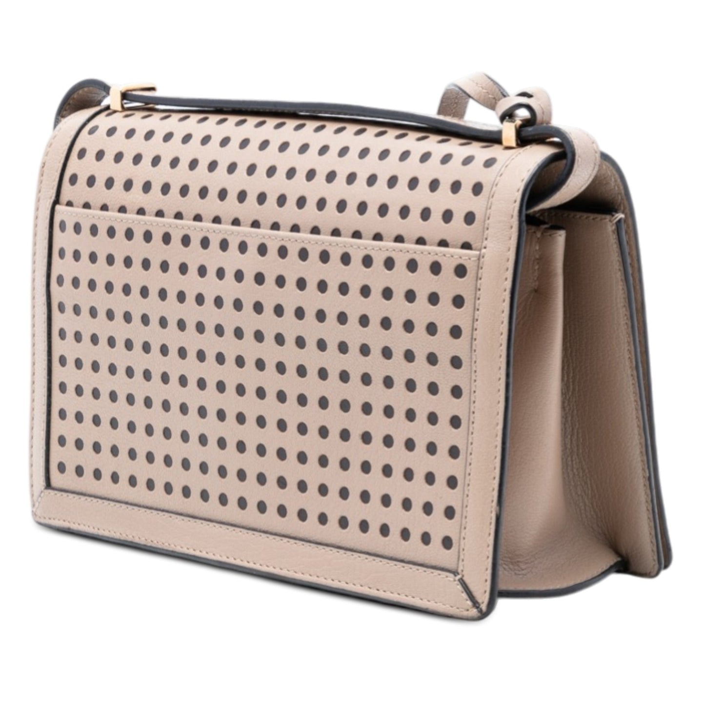Medium Perforated Leather Barcelona Crossbody
