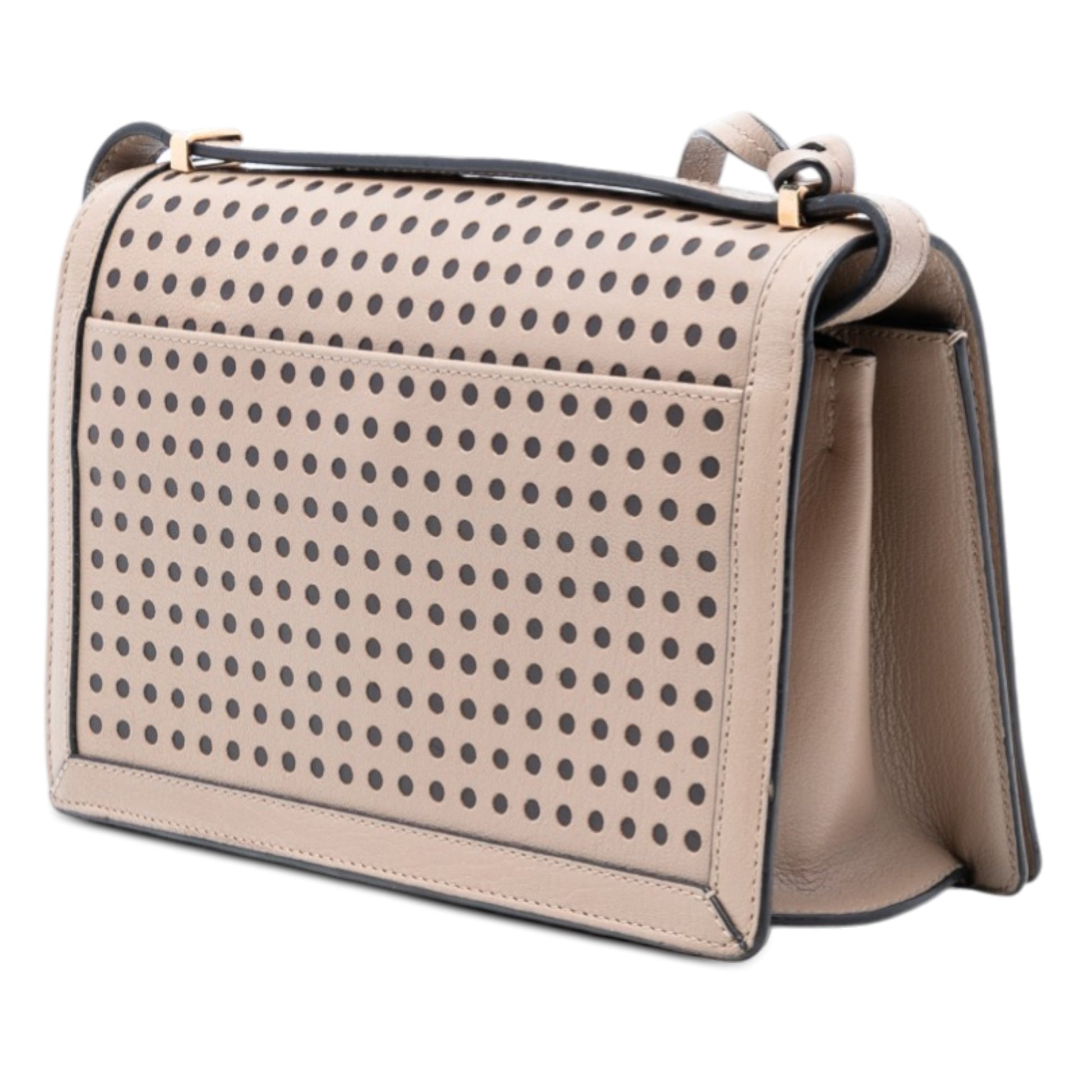 Medium Perforated Leather Barcelona Crossbody