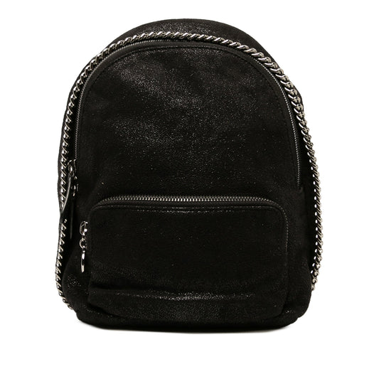 Stella McCartney Shaggy Deer Falabella Backpack — Black