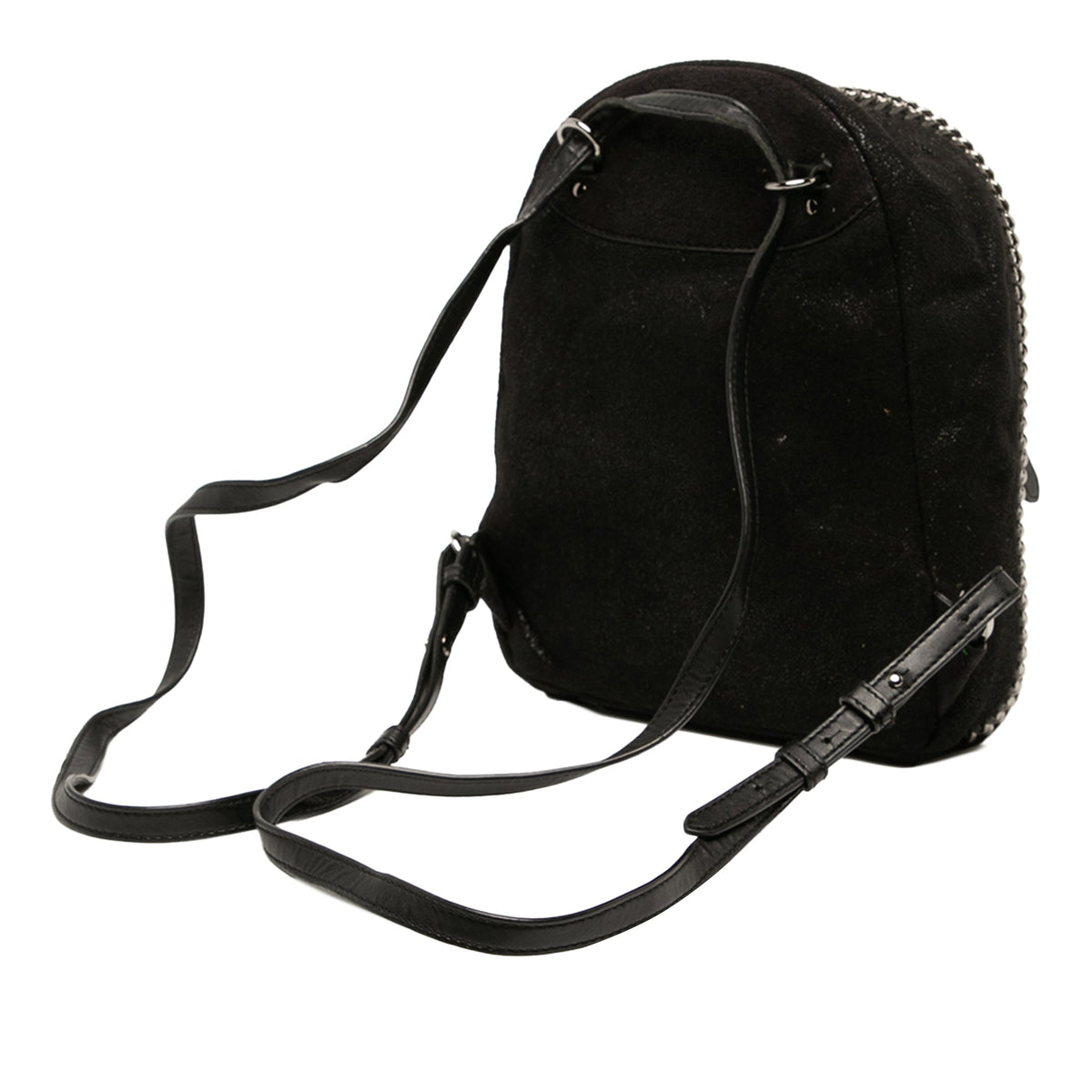 Stella McCartney Shaggy Deer Falabella Backpack — Black