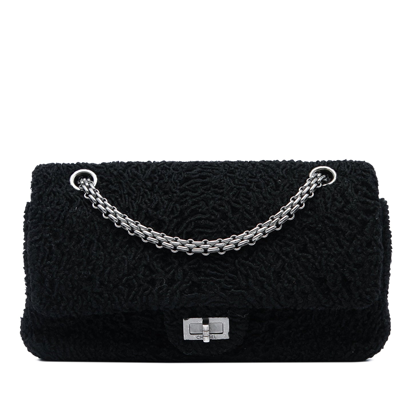 Chanel Boucle Wool Reissue 2.55 Double Flap 225