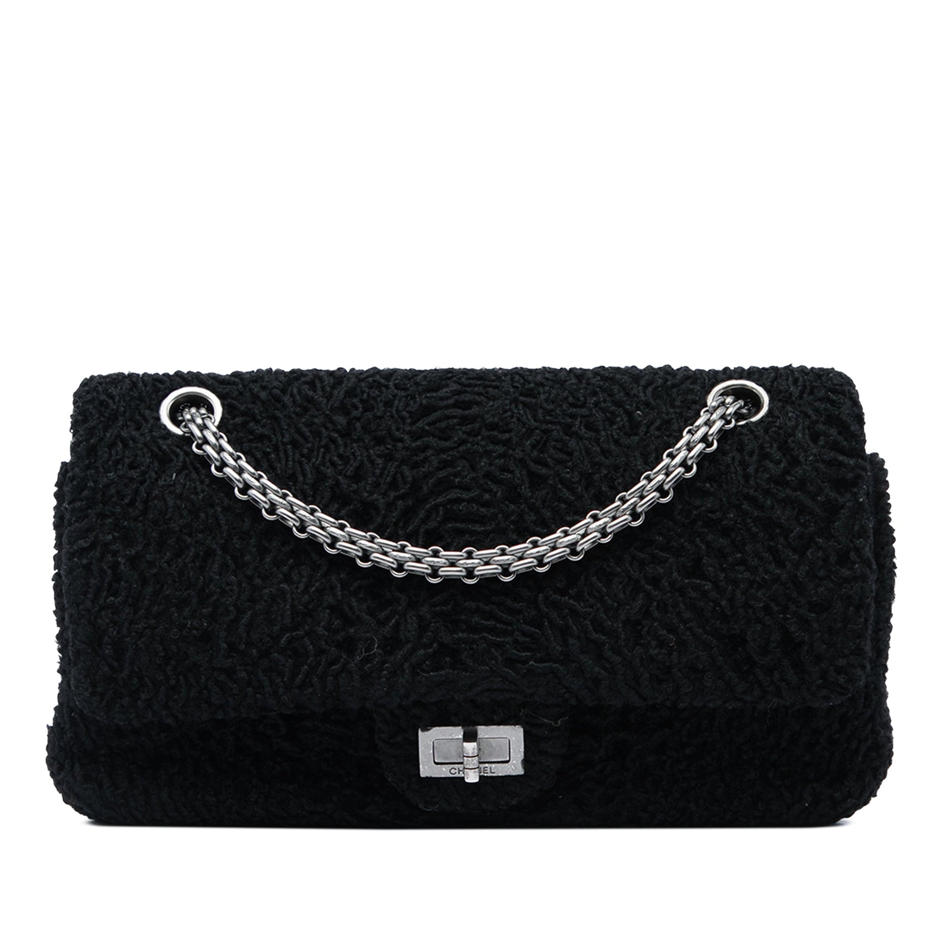 Chanel Boucle Wool Reissue 2.55 Double Flap 225