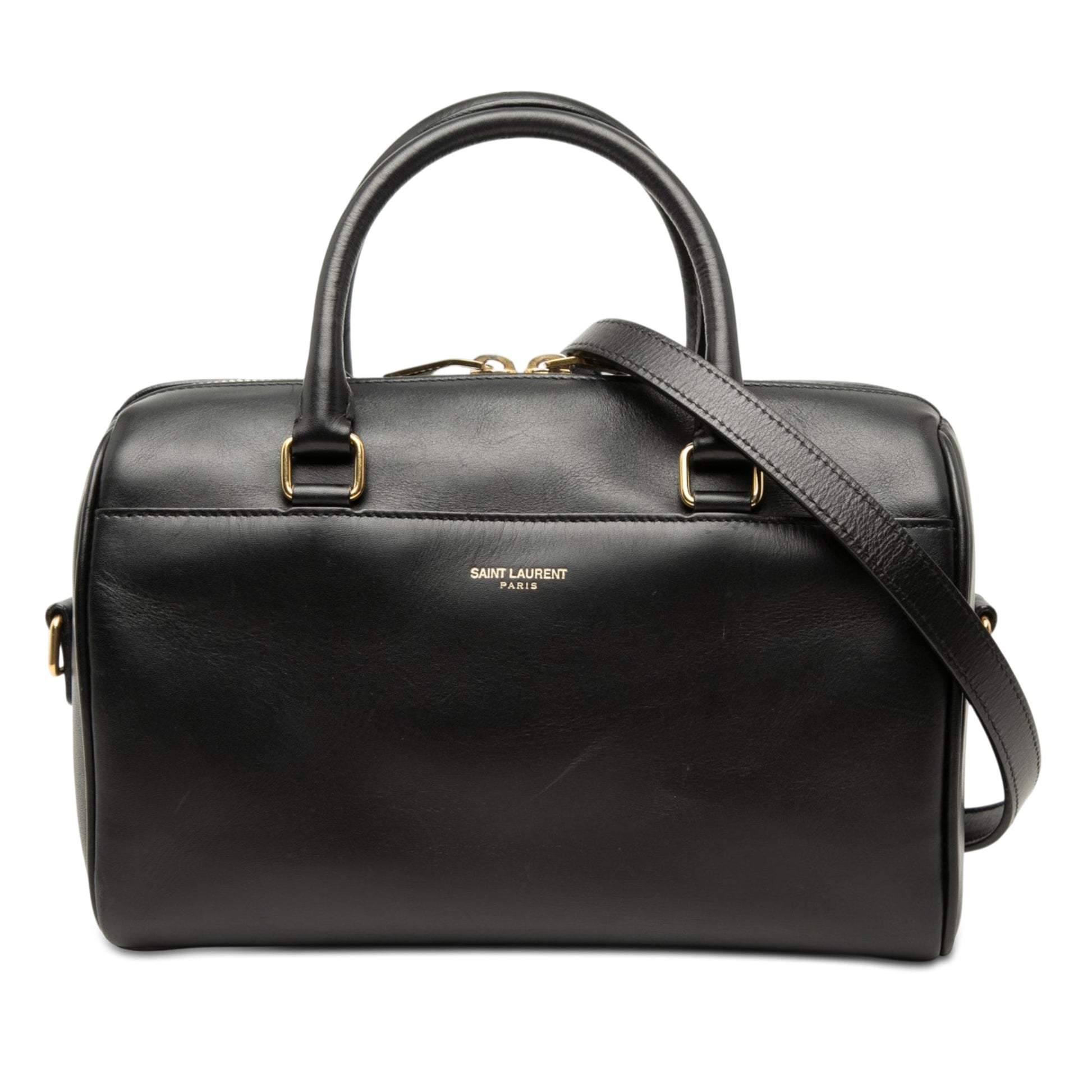 Saint Laurent Baby Leather Classic Duffle Satchel