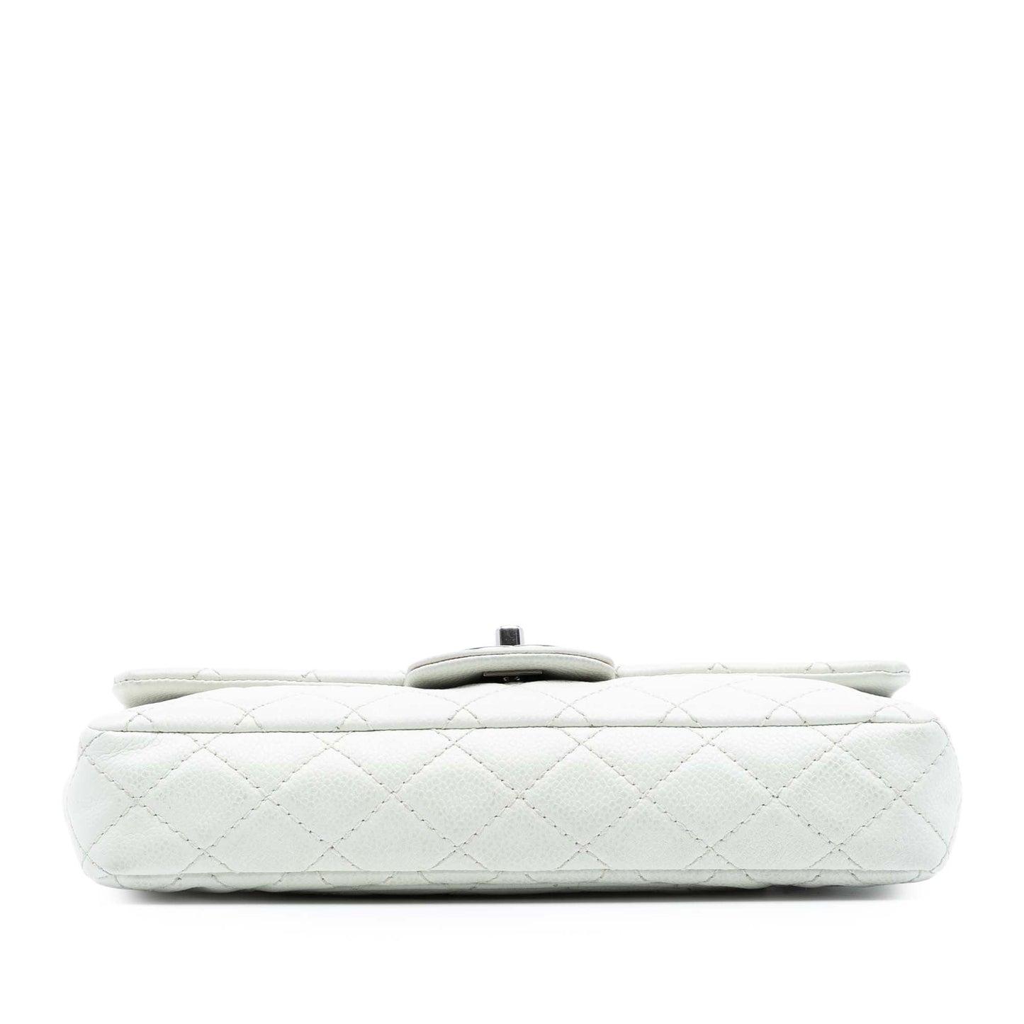 Chanel CC Quilted Caviar East West Single Flap