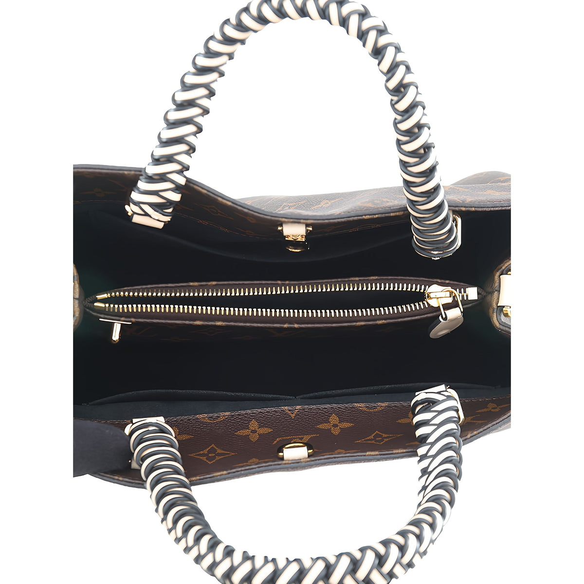Louis Vuitton Braided Handle Monogram Montaigne BB — Brown