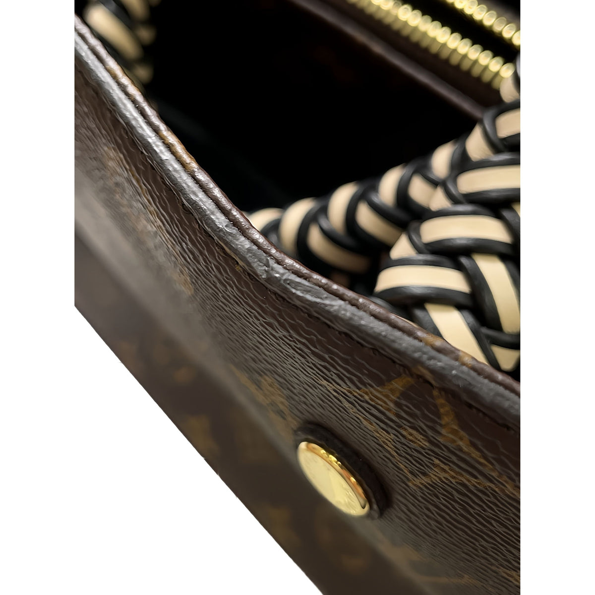 Louis Vuitton Braided Handle Monogram Montaigne BB — Brown