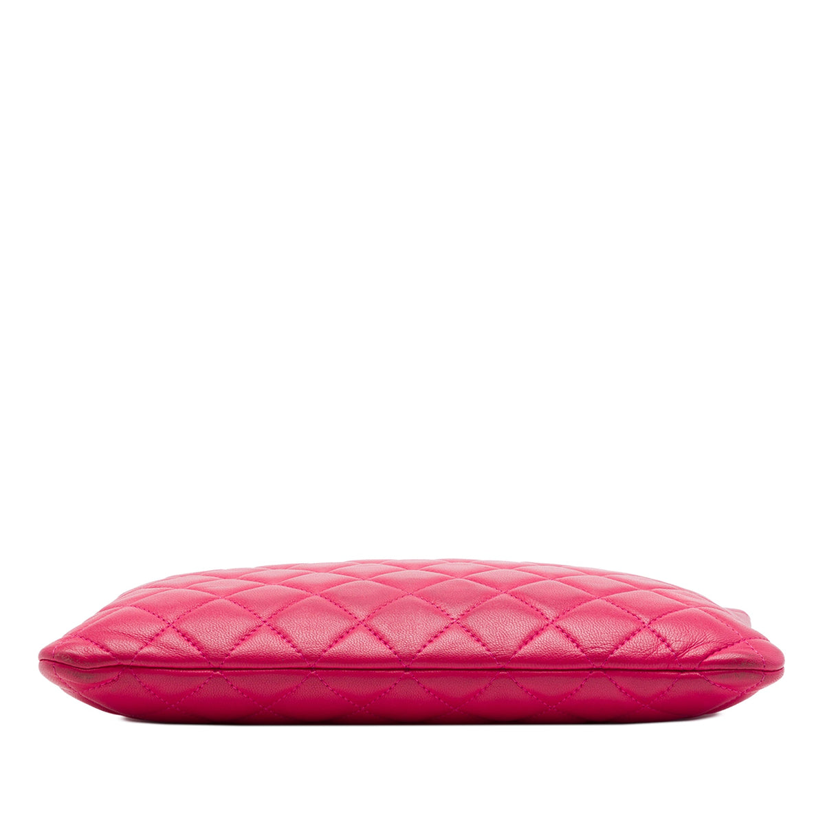 Chanel Medium Quilted Lambskin O Case Clutch — Pink