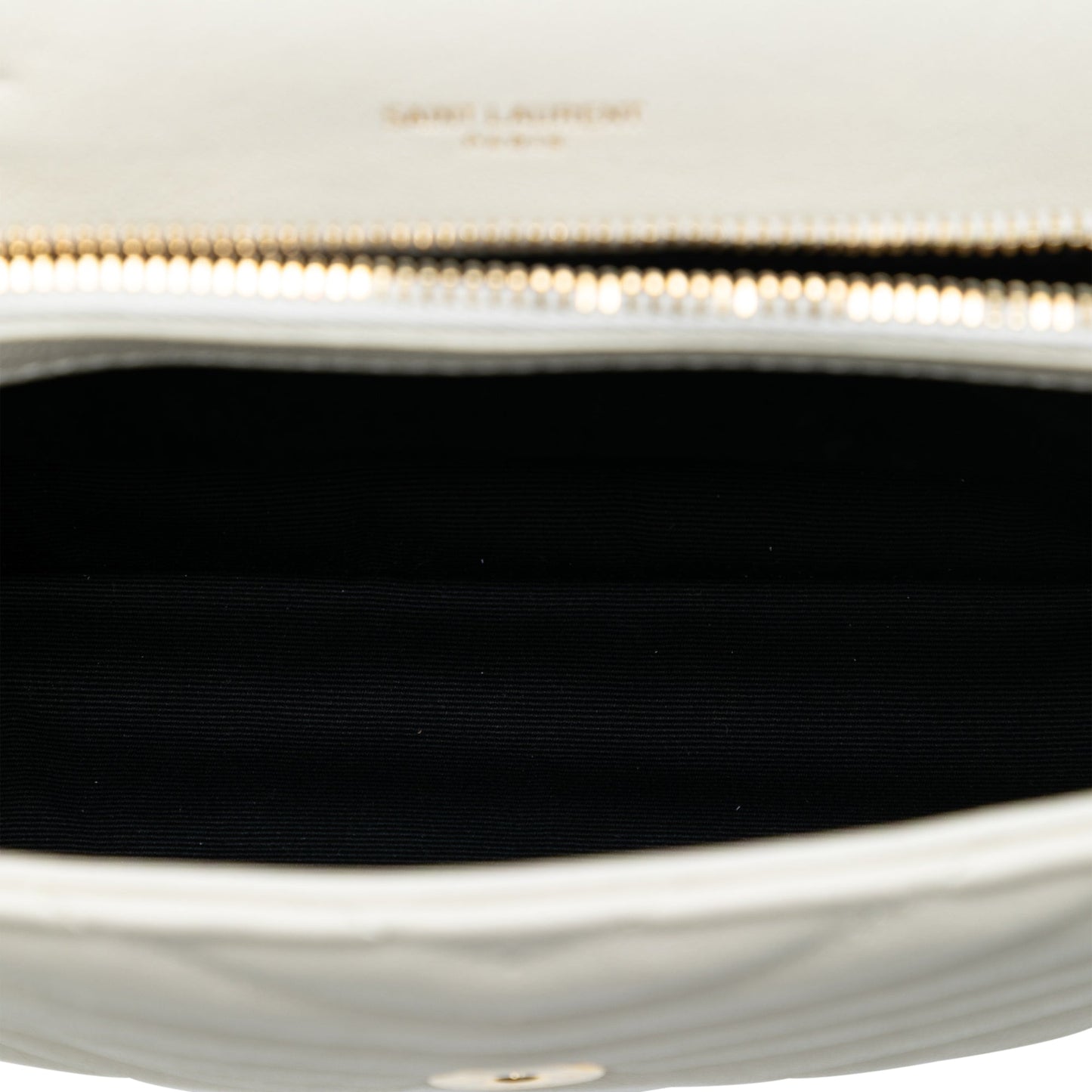 Medium Chevron Sheepskin Monogram College Satchel
